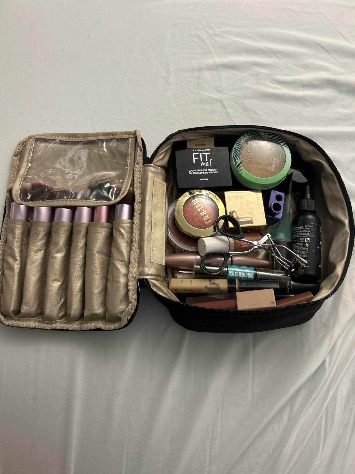 Travel Makeup Bag Cosmetic Bag Toiletry Bag for Women & Men, Green | Lightweight Makeup Bag, Large Capacity, Inner Waterproof Lining, Portable for Travel, Business, Daily Use customer photo 2
