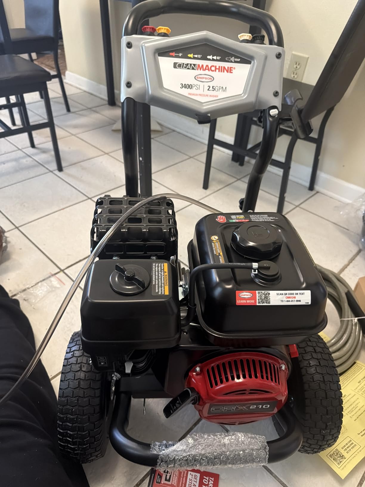 Clean Machine 3400 PSI Gas Pressure Washer w/ 15