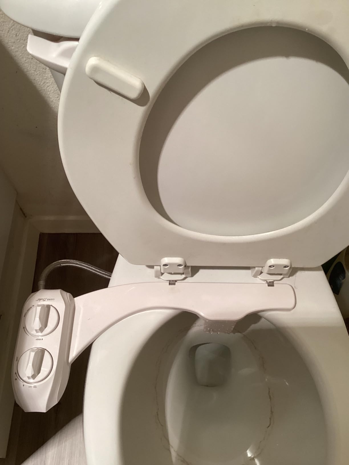 LUXE Bidet NEO 120 PLUS - Patented Non-Electric Bidet Attachment, Chrome | Non-Electric, Single Nozzle, Slide-In Install, 360° Self-Clean, EZ-Lift to Clean, Rear Wash customer photo 2