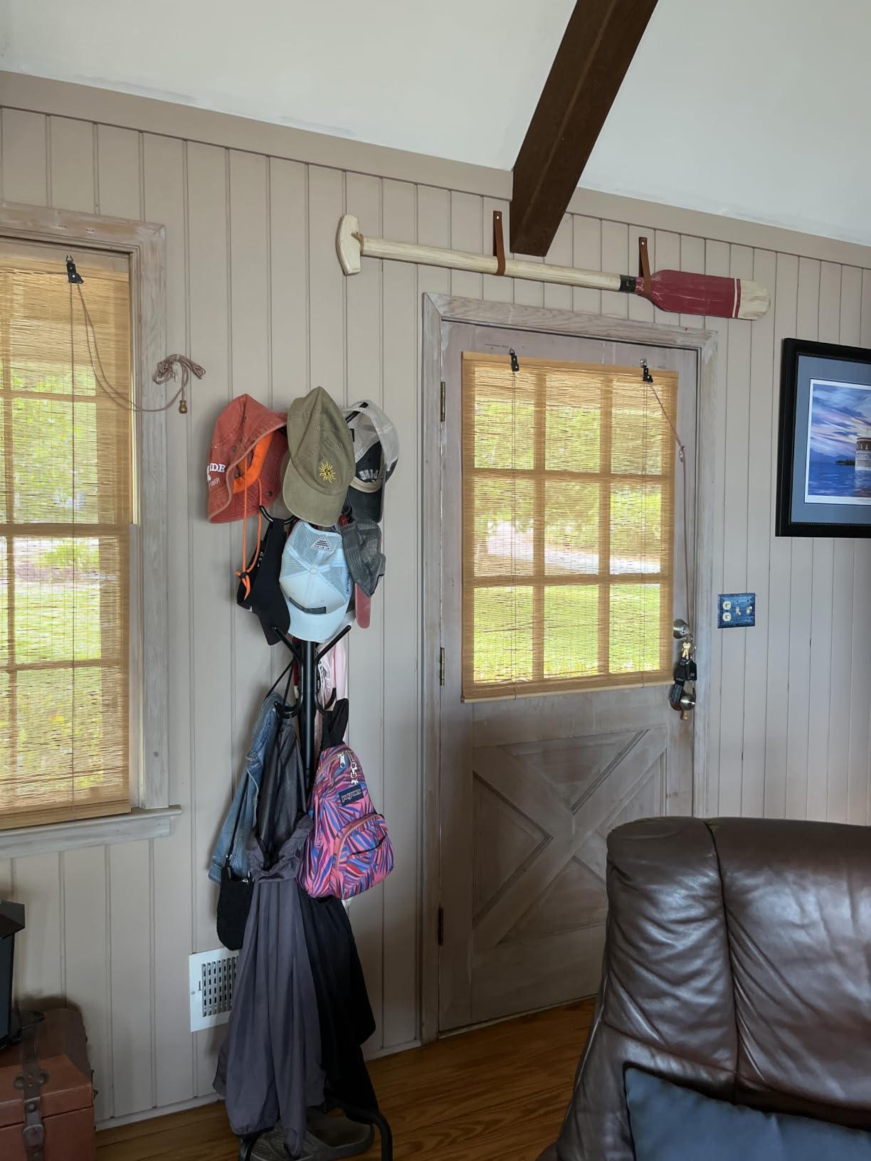 SONGMICS Coat Rack Freestanding, Metal Coat Rack Stand with 12 Hooks and 4 Legs, Holds Clothes, Hats, and Bags, for Entryway, Living Room, Bedroom, Black URCR031B01 customer photo 1