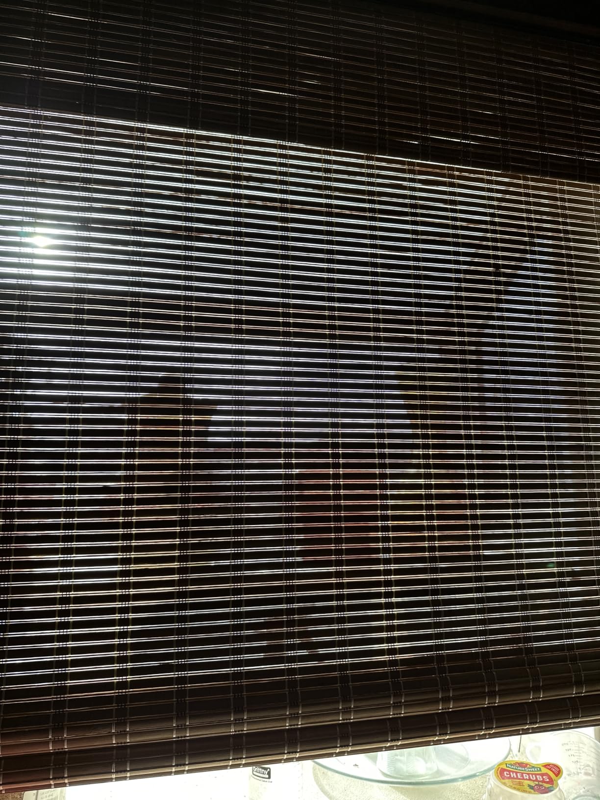 LazBlinds No Drill Cordless Bamboo Roman Shades, 34