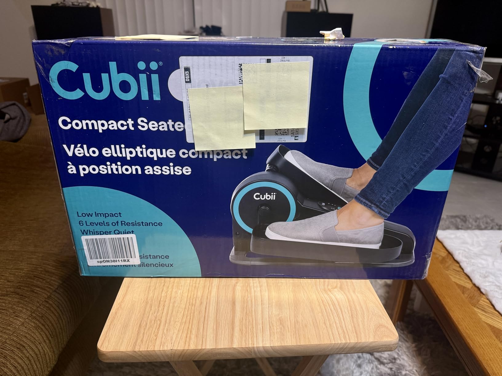 Cubii Move - Under Desk Elliptical Bike Pedal Exerciser Portable Seated Elliptical Machine W/Adjustable Workout Levels customer photo 2