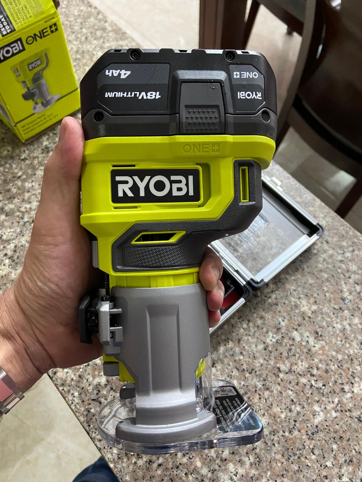 RYOBI ONE+ 18V Cordless Compact Fixed Base Router Tool Only (Battery Not Included) - PCL424B customer photo 1