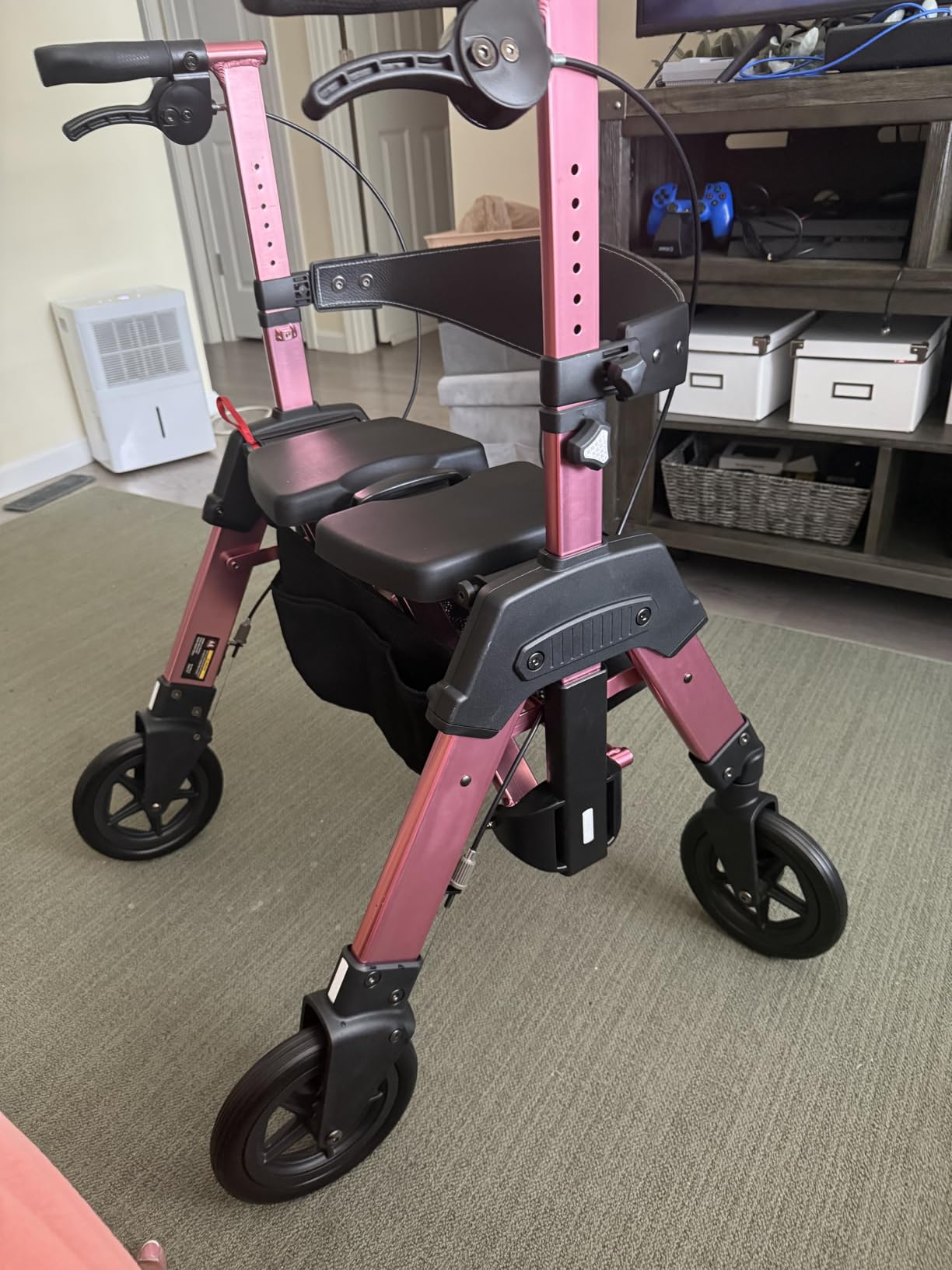 Stander Heavy Duty Wonder Rollator, Heavy Duty Folding Rolling Walker for Adults, Seniors, 450-pound Weight Capacity, Large 8-inch Wheels, Locking Brakes, Wide Seat with Backrest customer photo 1
