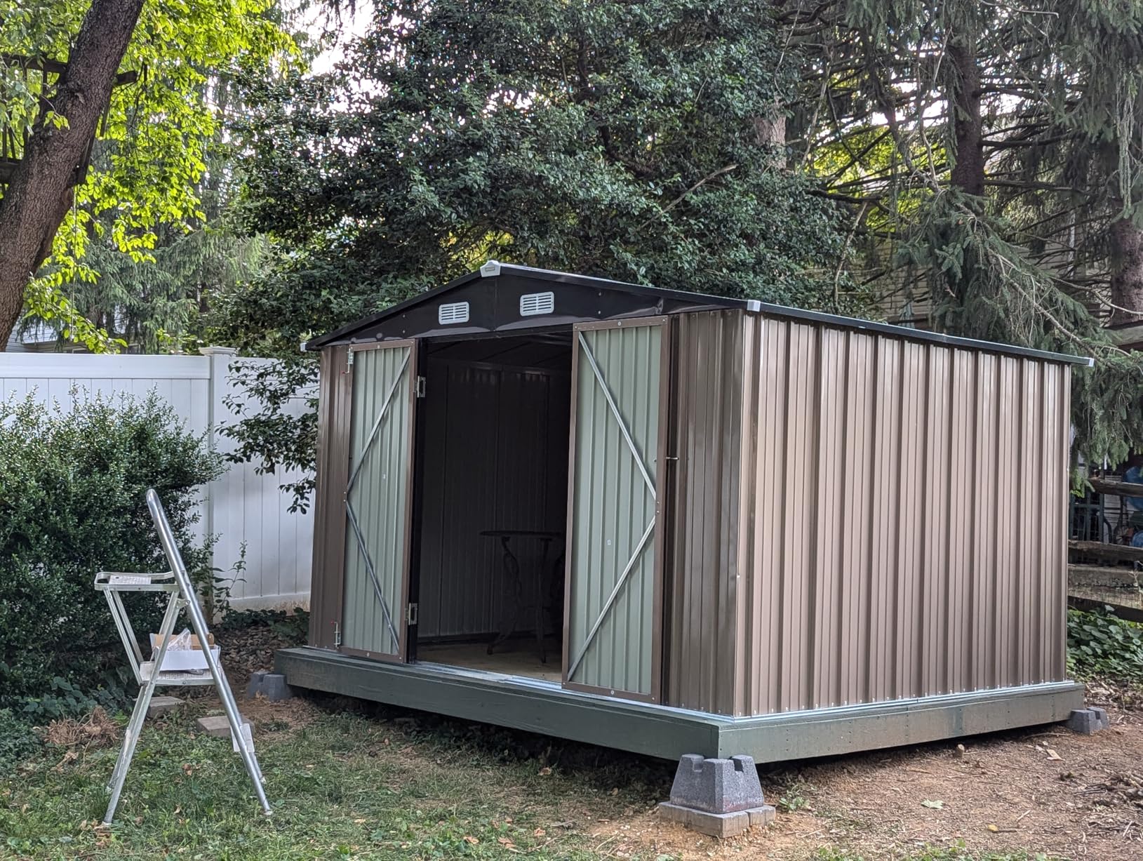 Patiowell 5x3 FT Outdoor Storage Shed, Brown customer photo 2