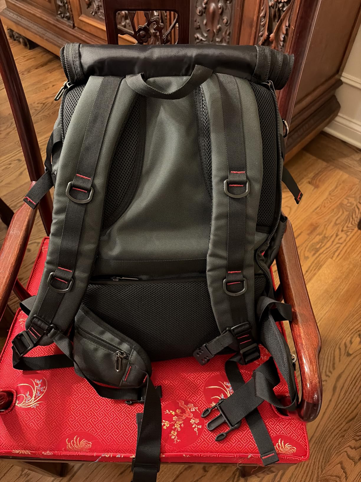WITZMAN Carry on Travel Backpack for Men Airline Approved, Nylon 3 in 1 Luggage Duffle Bag with USB Charging Port customer photo 1