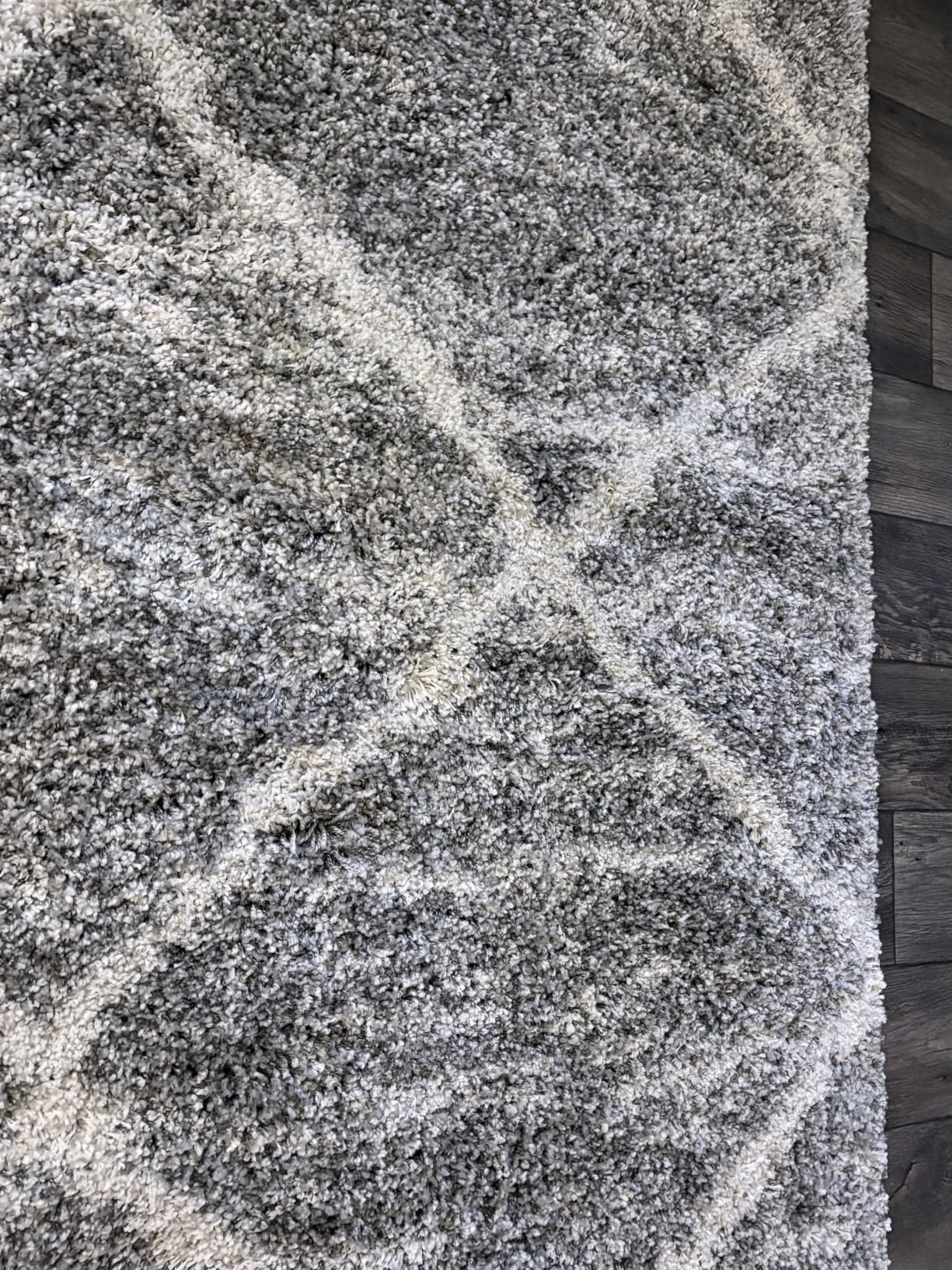 SAFAVIEH Hudson Shag Collection Area Rug - 6' x 9', Multi Ivory & Beige, Modern Trellis Design, Non-Shedding & Easy Care, 2-inch Thick Ideal for High Traffic Areas in Living Room, Bedroom (SGH281H) customer photo 1