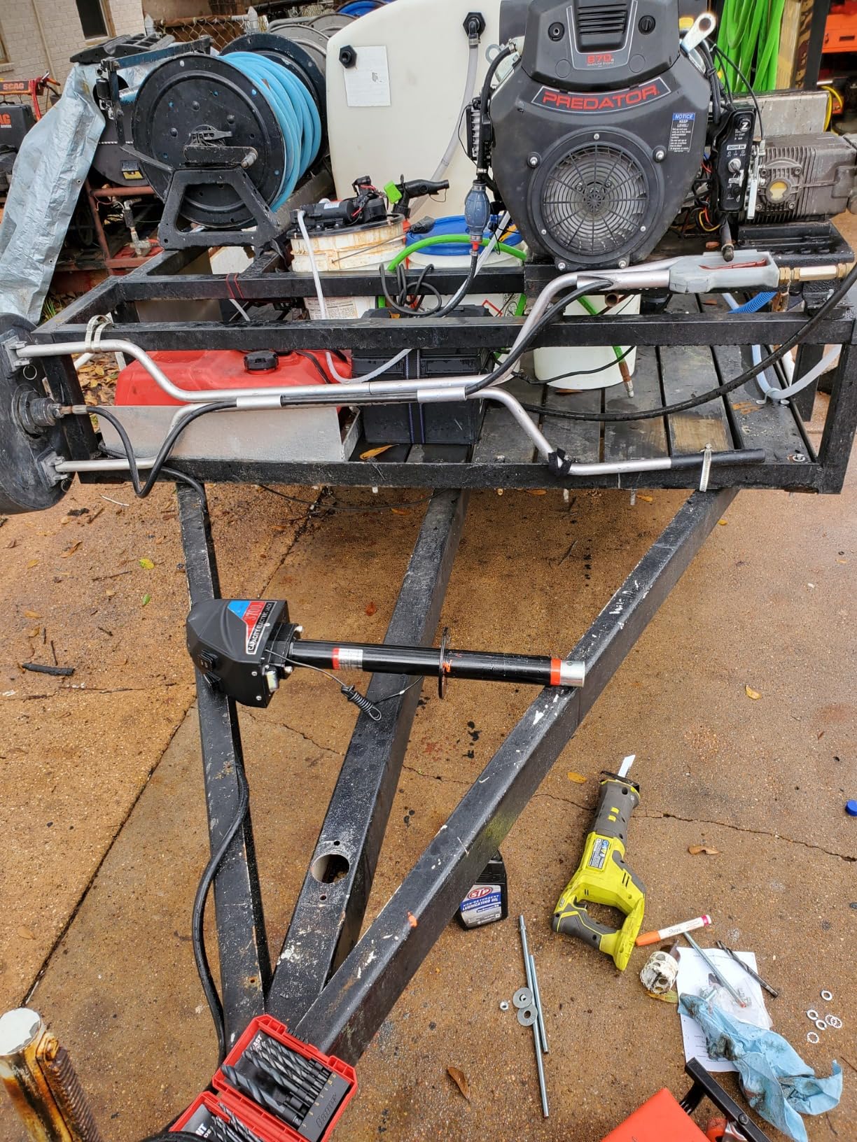 Kohree Electric Trailer Jack 4000lbs with Wiring, Heavy Duty A-Frame, RV Electric Power Tongue Jack with Manual Crank Handle & Weatherproof Cover, 22