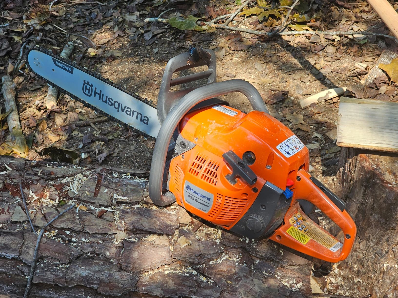 Husqvarna 455 Rancher Gas Chainsaw, 55-cc 3.5-HP, 2-Cycle X-Torq Engine, 20 Inch Chainsaw with Automatic Oiler, For Wood Cutting, Tree Trimming and Land Clearing customer photo 2