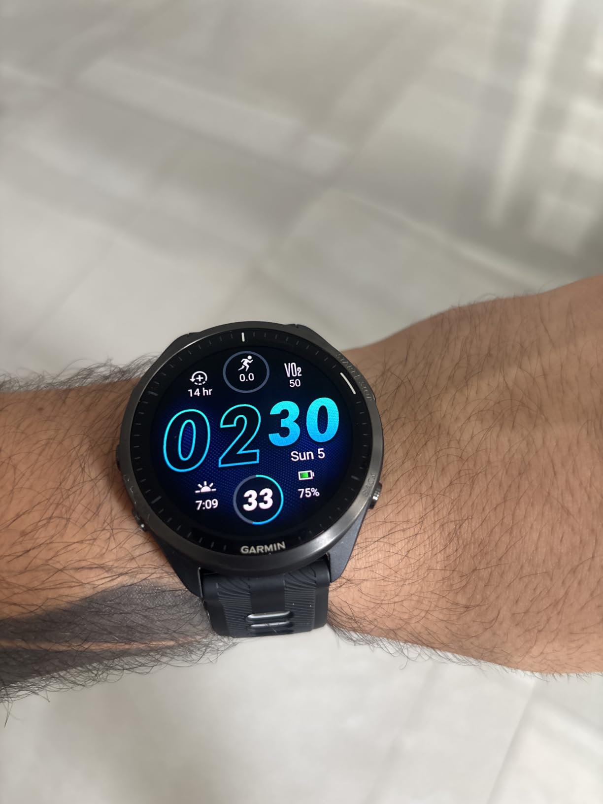 Garmin Forerunner 965, Running Smartwatch, 47mm, Black/Powder Gray | Maps, Advanced Training Metrics & Recovery Insights, Music On Your Wrist, Garmin Coach, Daily Suggested Workouts customer photo 1
