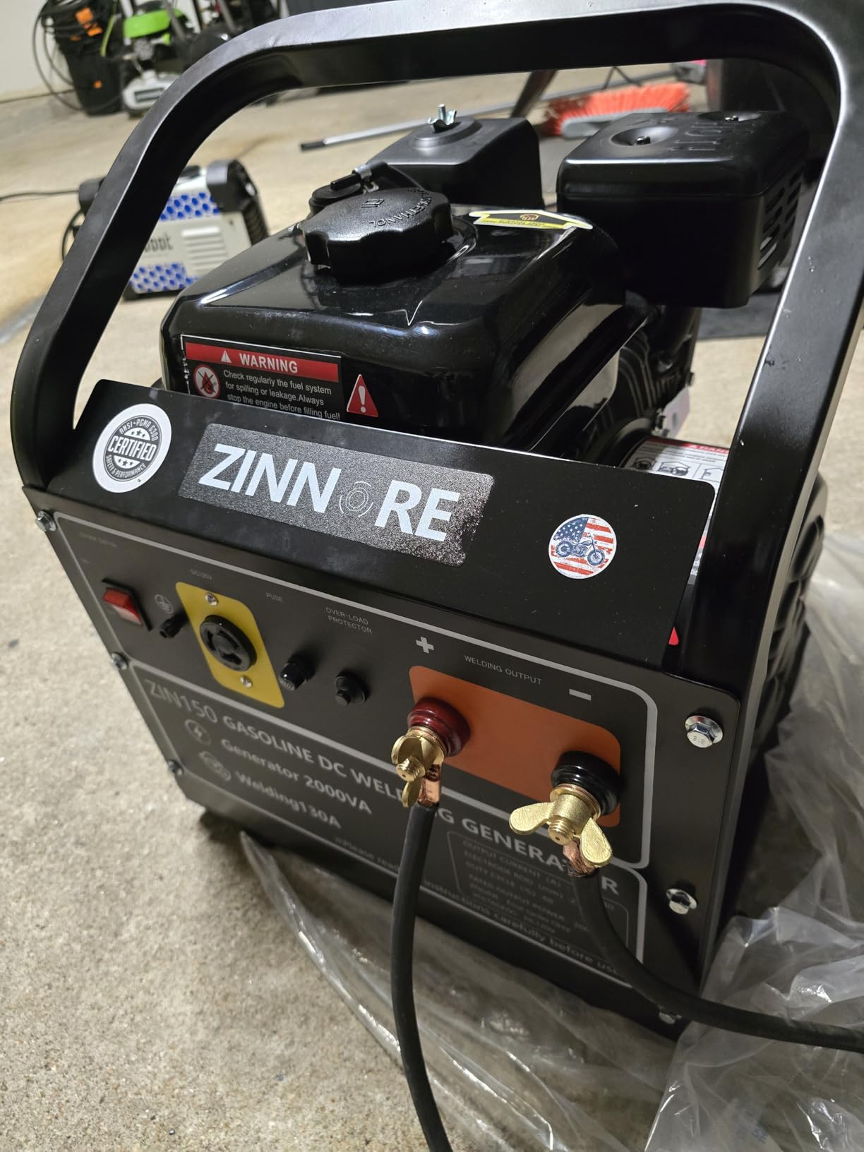 Portable 2000 Watt Engine Driven Welder 130 Amp Stick Welder customer photo 2
