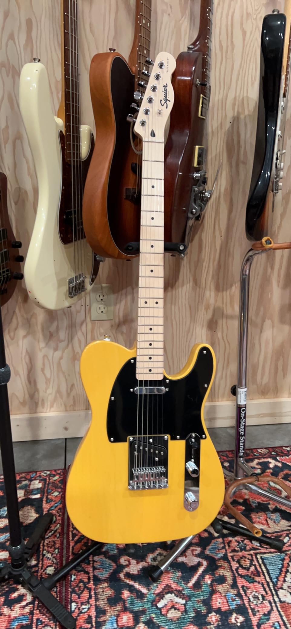Squire Sonic Telecaster Electric Guitar, Butterscotch Blonde, Maple Fingerboard | Poplar Body, Maple Neck and Fingerboard, 2 Ceramic Single-Coil Pickups, 6-Saddle Top-Load Bridge, 25.5 Scale, 21 Frets customer photo 2