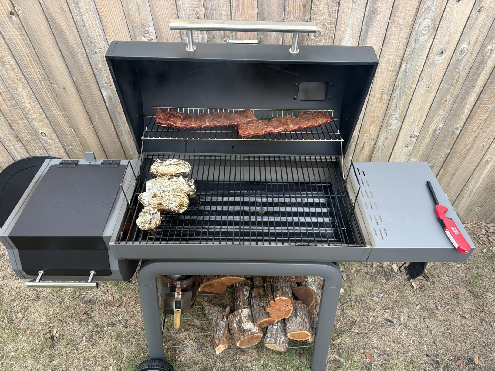 Feasto Portable Tabletop Charcoal Grill, 354 sq.in Cooking Area customer photo 1