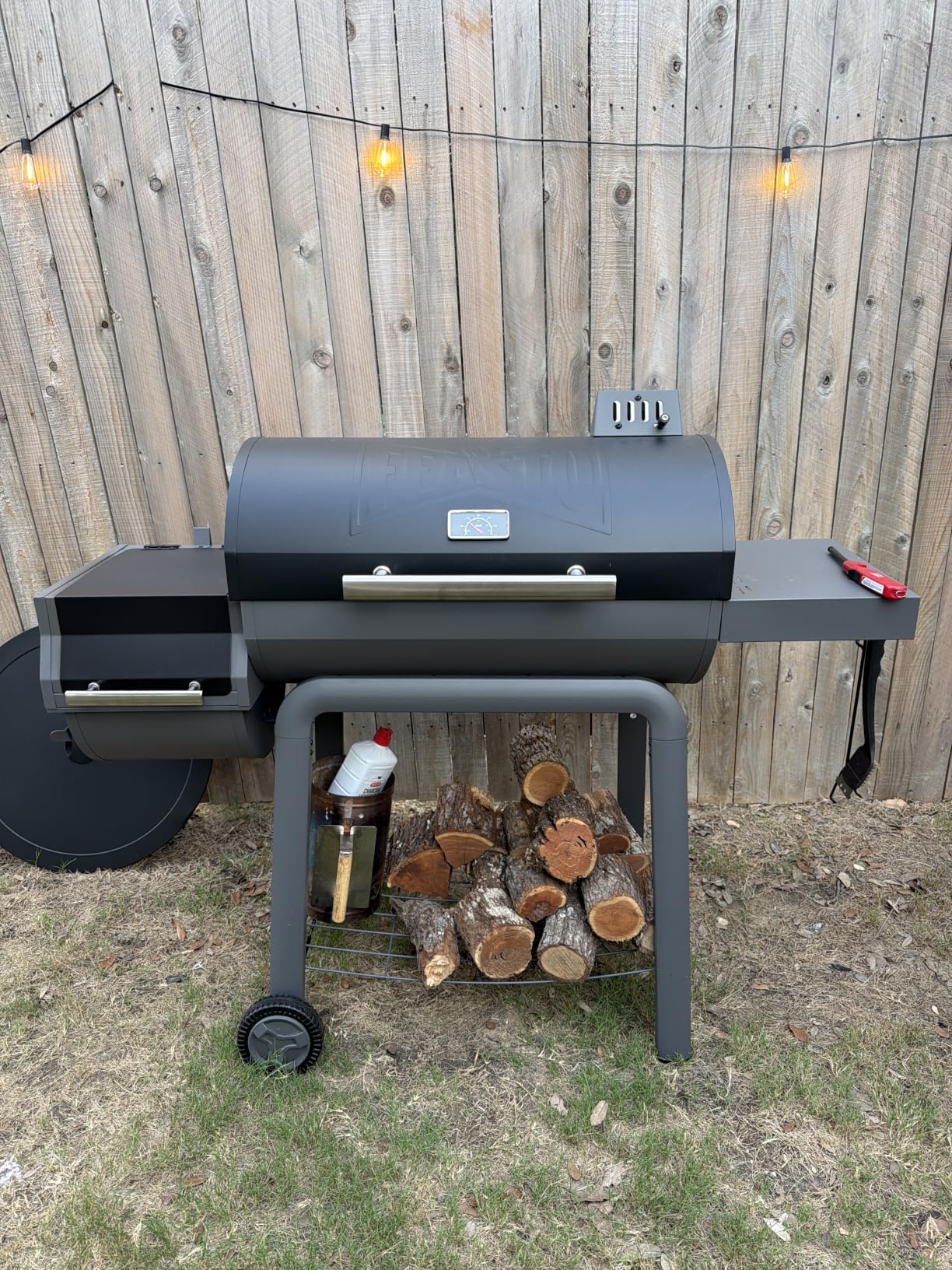 Feasto Portable Tabletop Charcoal Grill, 354 sq.in Cooking Area customer photo 2