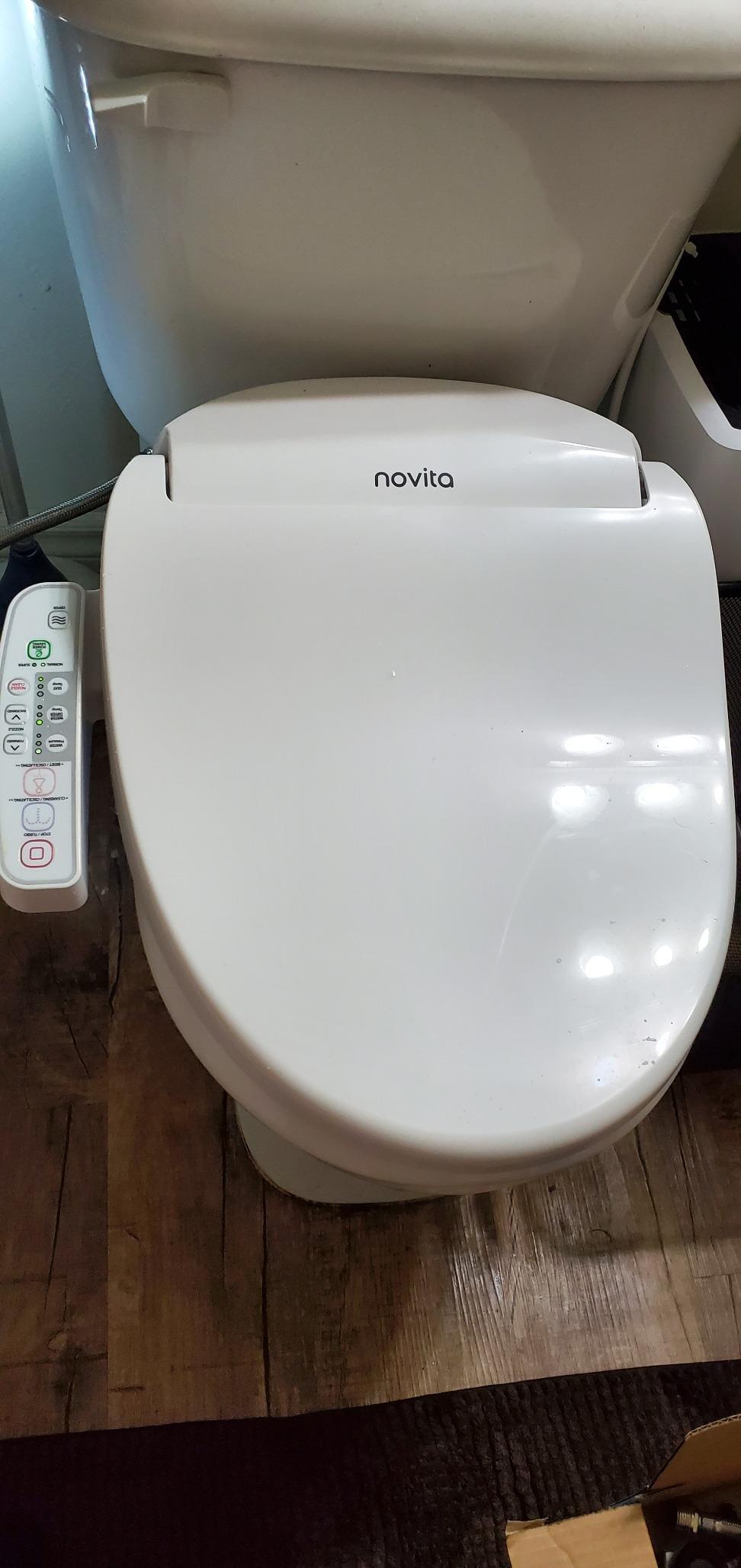 Kohler PureWash E580 Elongated Bidet Toilet Seat, White, Quiet-Close Lid Prevents Slamming, Self-Cleaning Wand, Adjustable Water Pressure with Multiple Cleansing Options | 32330-0 customer photo 2