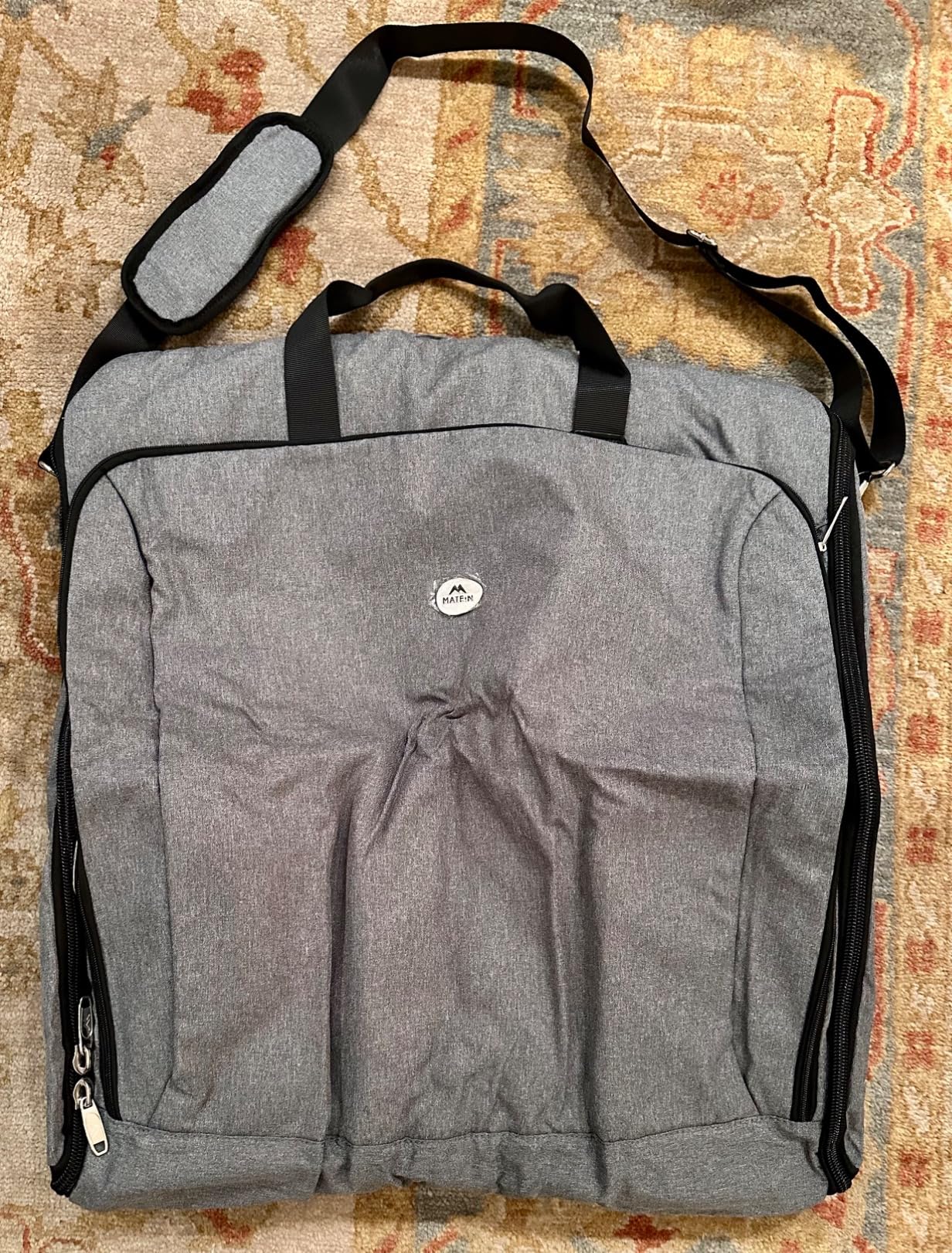 MATEIN Garment Bags for Travel, Large Double Layer Suit Bag Up to 6 Suits | Foldable Carry On Garment Luggage customer photo 1
