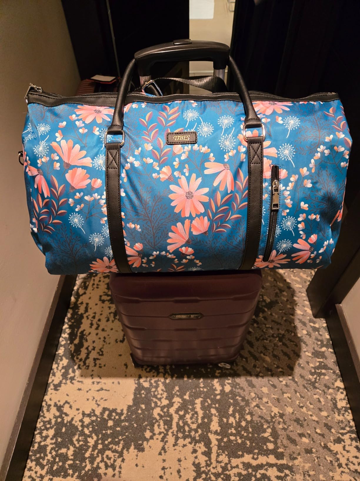 Convertible 2-in-1 Garment Bags for Travel with Waterproof Shoe Compartment | 50L 4PCS Carry On Garment Duffle Bag customer photo 1