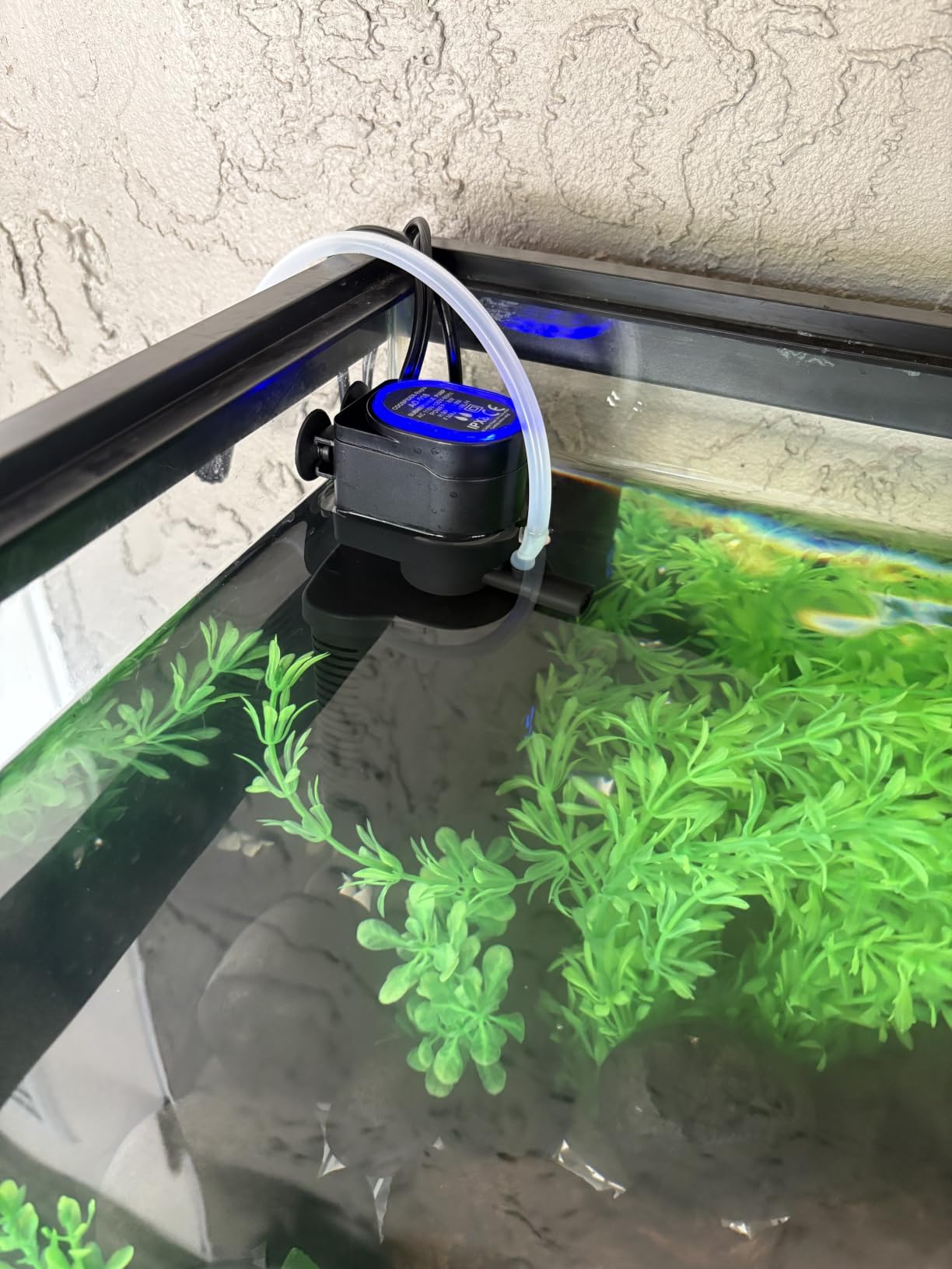 Aquarium Filter for 40-150 Gallon Tank, U-V Fish Tank Green Clean Machine Submersible Powerful Pump Canister Filter 400GPH for Pond Turtle Tank Saltwater Freshwater Crystal Clear Green Killing customer photo 1