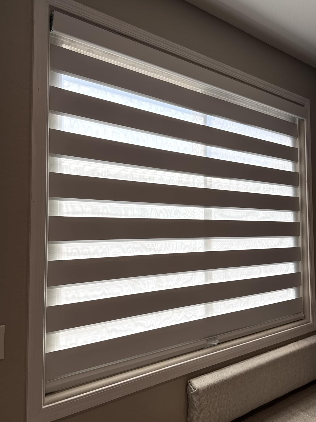 Persilux Blackout Cordless Zebra Blinds for Windows (35