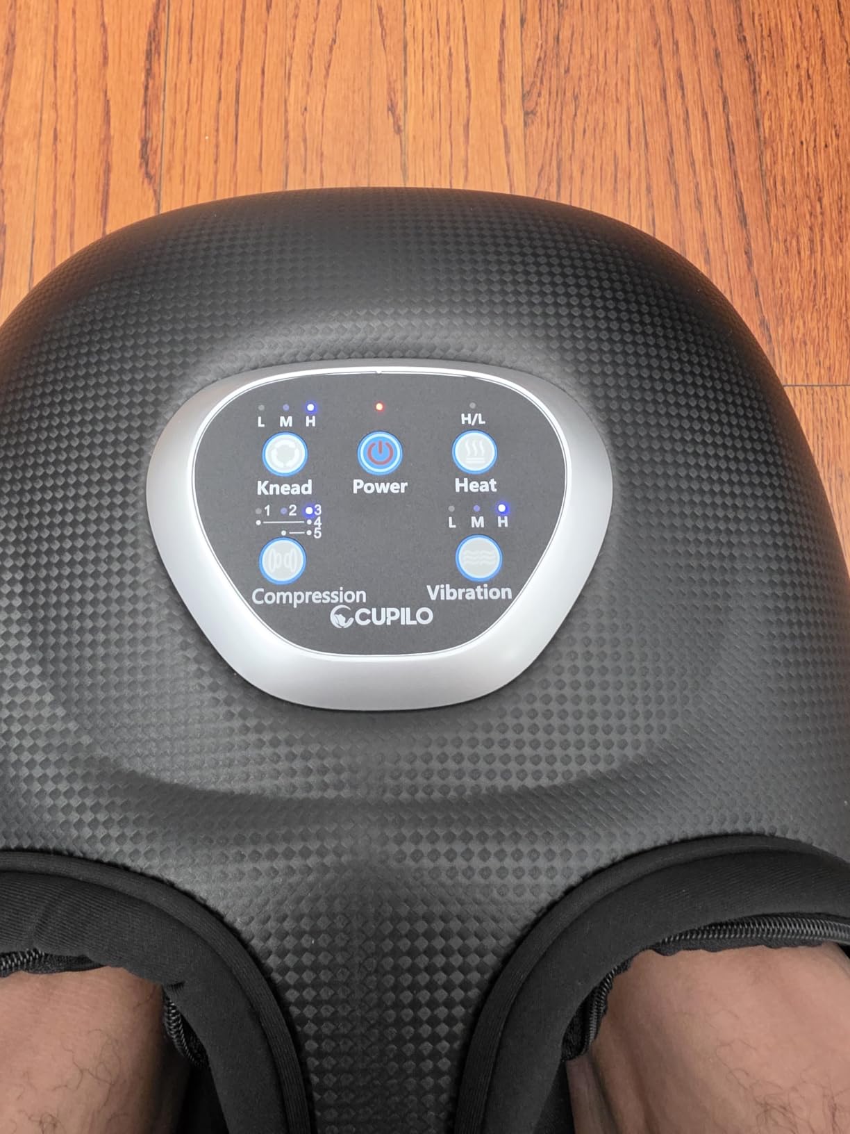 CuPiLo Foot Massager Upgraded FSA Eligible HSA, Birthday Gifts for Women | 5 Levels Compression & Vibration Massage for Plantar Fasciitis Relief, Heat & 3 Kneading, NTC Temperature Control customer photo 2