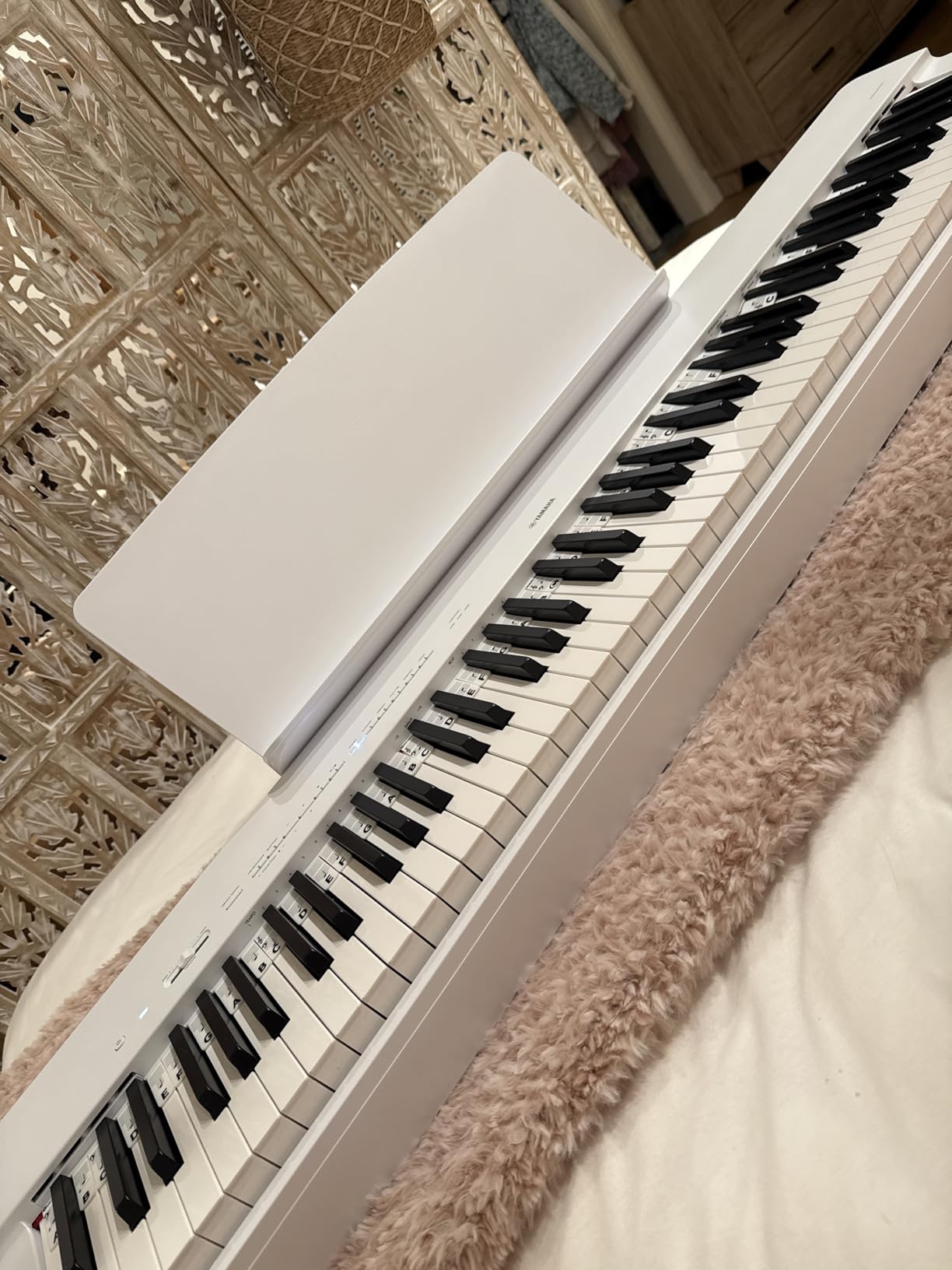 Yamaha P225 88-Key Digital Piano with Weighted Keys, Portable Design, Keyboard, Music Rest, Sustain Foot Switch, and Built-In Speakers, Black customer photo 1