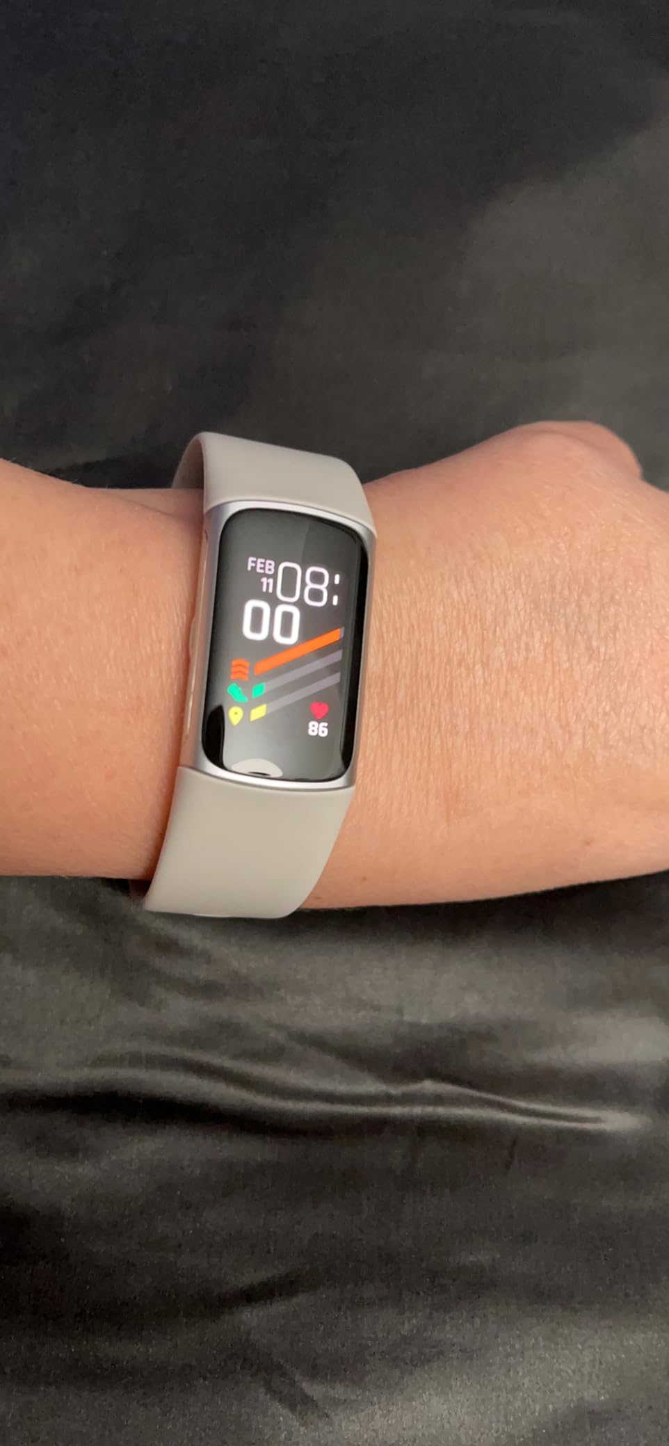 Fitbit Charge 6 Fitness Tracker with Google Apps - Heart Rate on Exercise Equipment - 3-Month Google Health Premium Membership Included - Health Tools - Porcelain/Silver - Small&Large Bands Included customer photo 2