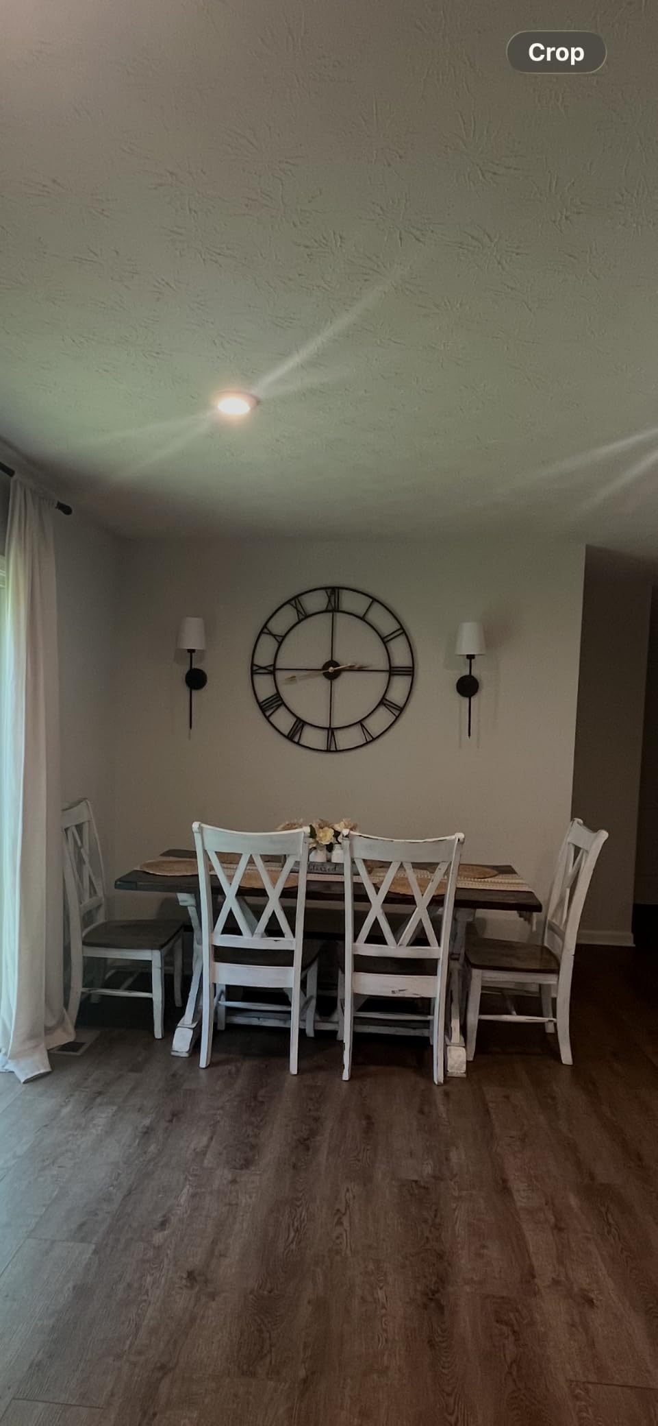 Pytha Sight 24 Inch Large Oversized Farmhouse Modern Decorative Wall Clock for Living Room,Silent Industrial Big Roman Numerals Vintage Metal Round Wall Clocks for Kitchen,Dining Room,Office customer photo 1