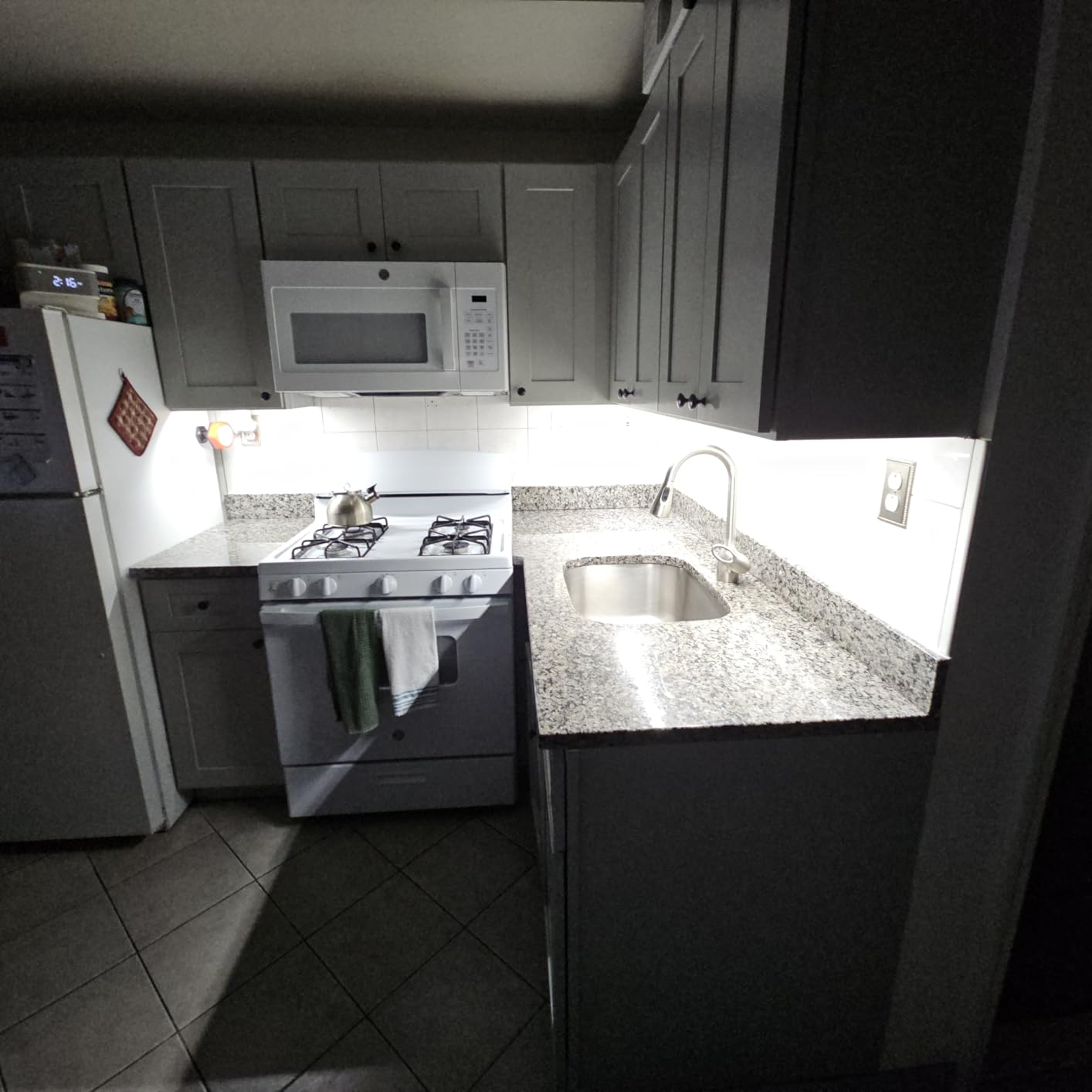Under Cabinet Lights Plug in, 6 pcs 12 Inches LED Light Strip Bars. Super Bright Dimmable Linkable for Kitchen Counter Above Cabinets Shelf Workbench Desk Closet Lighting. Daylight 5000K customer photo 2