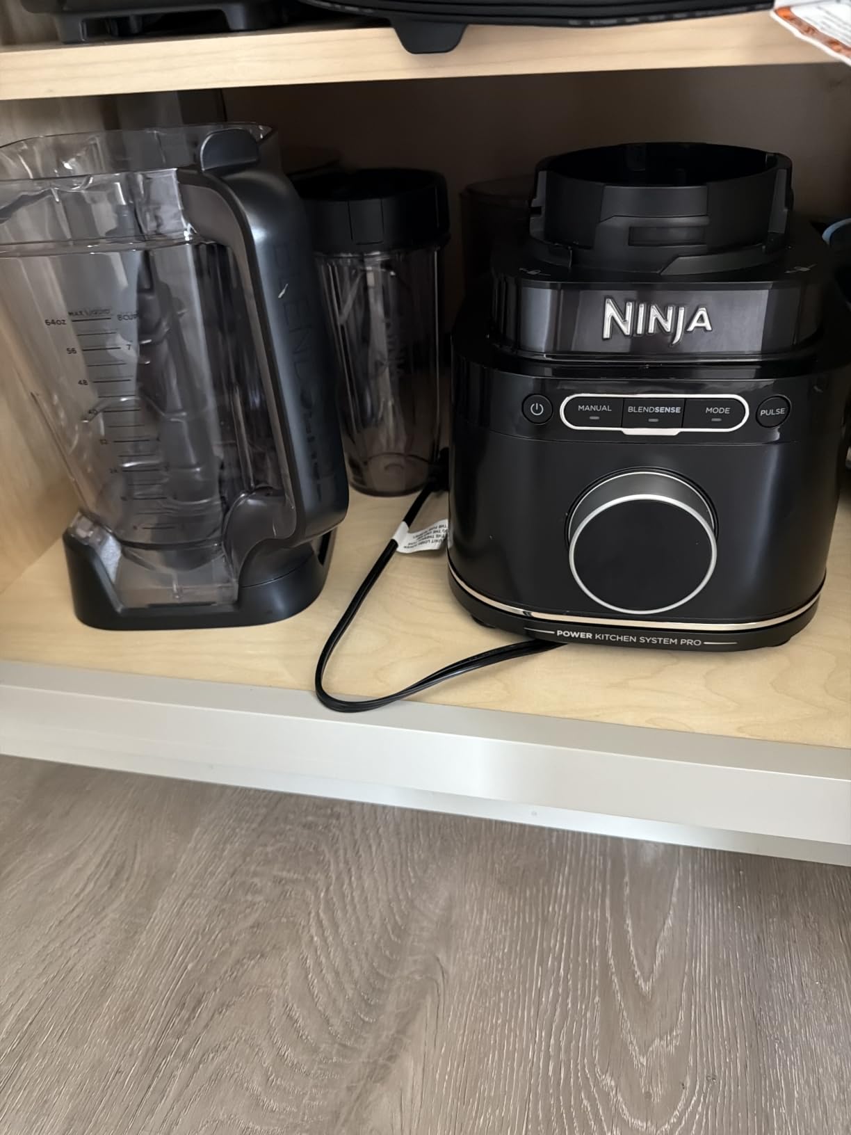 Ninja Kitchen System, Food Processor & Blender with BlendSense Technology, 8-Cup Bowl & 24-oz. To-Go Cup, For Smoothies, Cookie Dough, Salsa & More, 1800-Peak-Watt, Black, TB401 customer photo 2