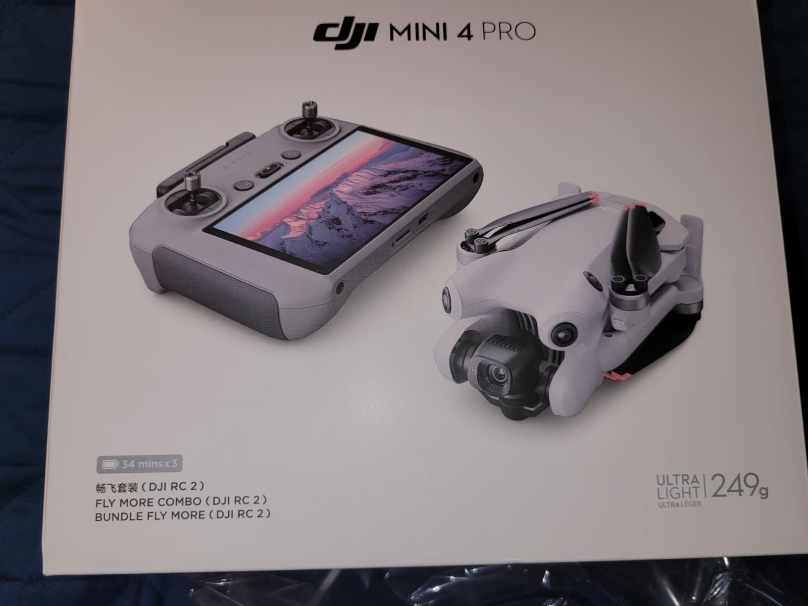 DJI Mini 4 Pro Fly More Combo with DJI RC 2, Drones with Camera for Adults 4K, Under 0.549 lbs/249 g, 3 Batteries for up to 102 Mins Flight Time, Smart Return to Home, Drone for Beginners | 4k/60 HDR, Omnidirectional Sensing, O4 Up to 20 Km, (3 Batteries) customer photo 1