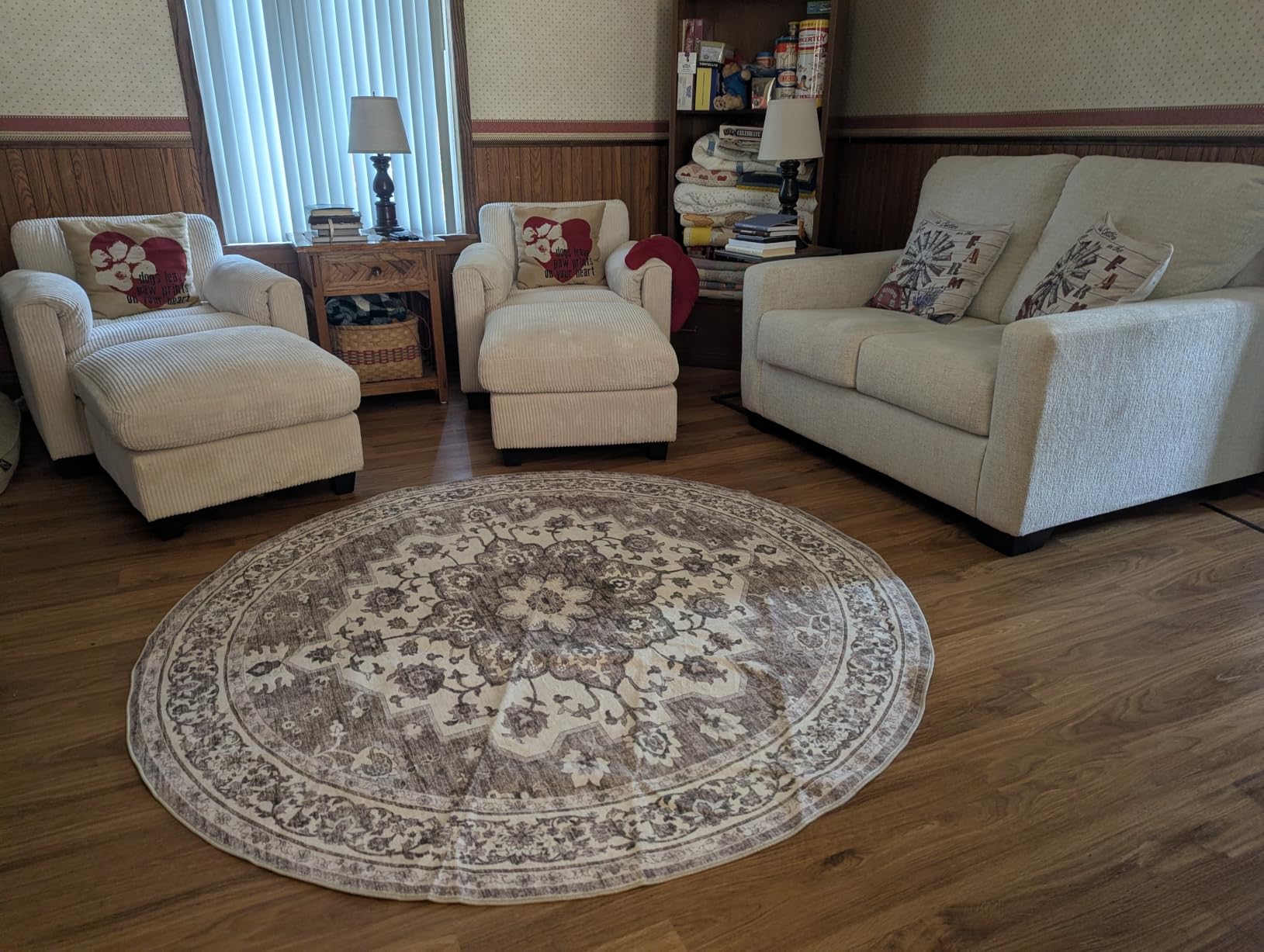 TOPRUUG Washable Oriental Area Rug - 9x12 Rugs for Living Room Soft Carpet for Bedroom Waterproof Floral Distressed Indoor Stain Resistant Non-Shedding Floor Carpets (Red, 9x12) customer photo 1