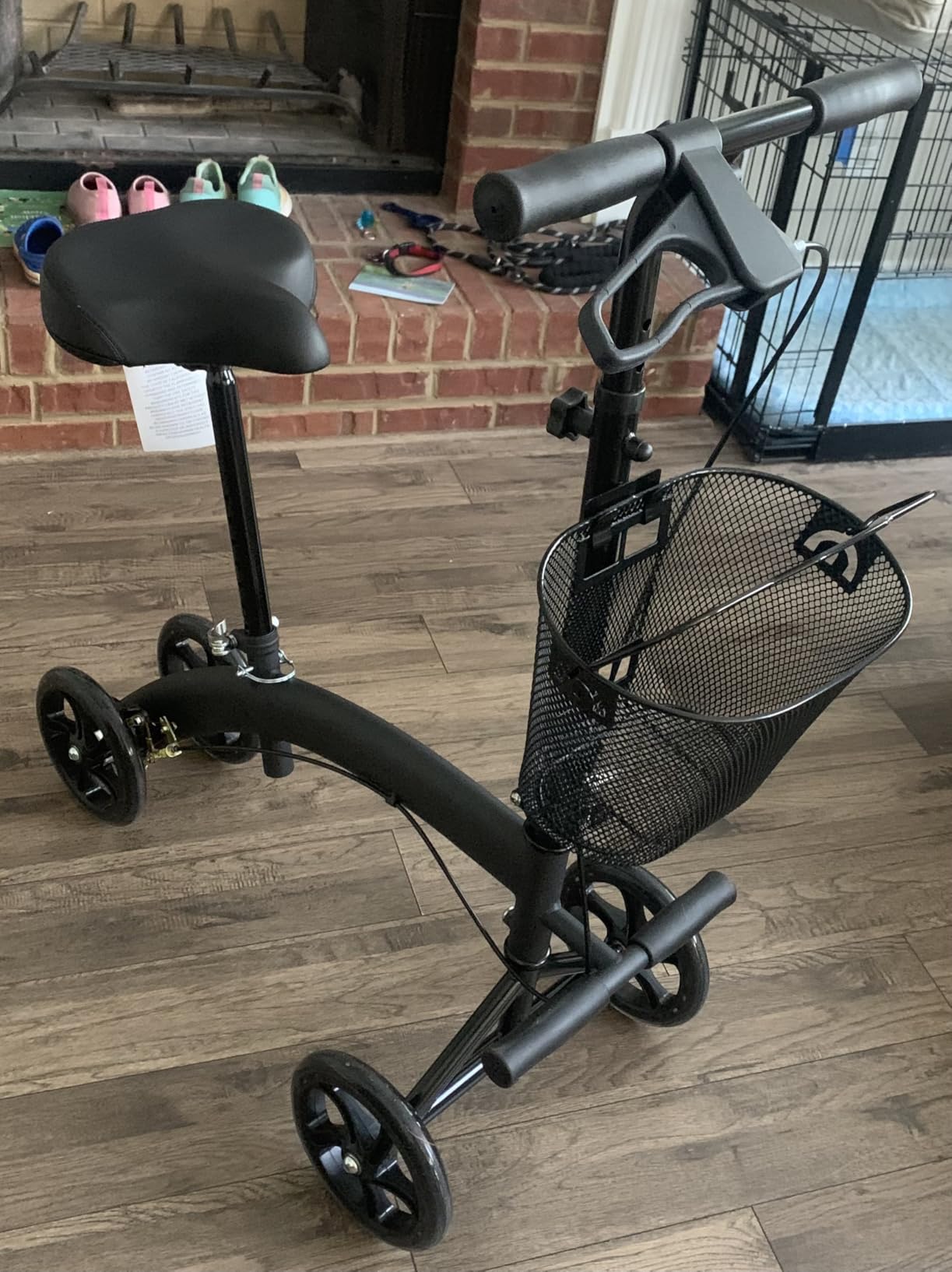 Medline Manual Seated Mobility Scooter Knee Walker, 8