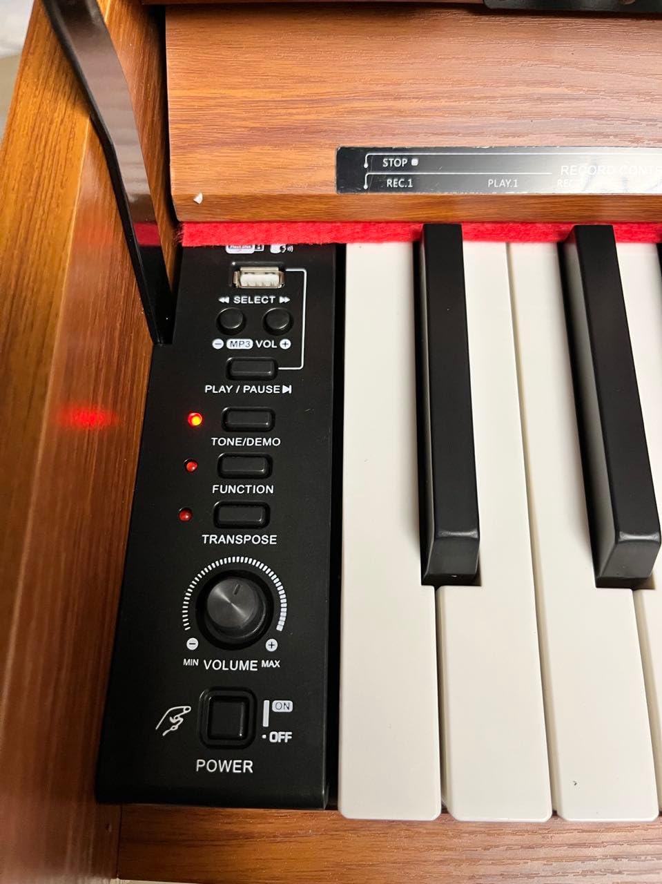 UISCOM 88 Key Weighted Home Digital Piano,Wooden Desk Keyboard,Triple-Pedal customer photo 2