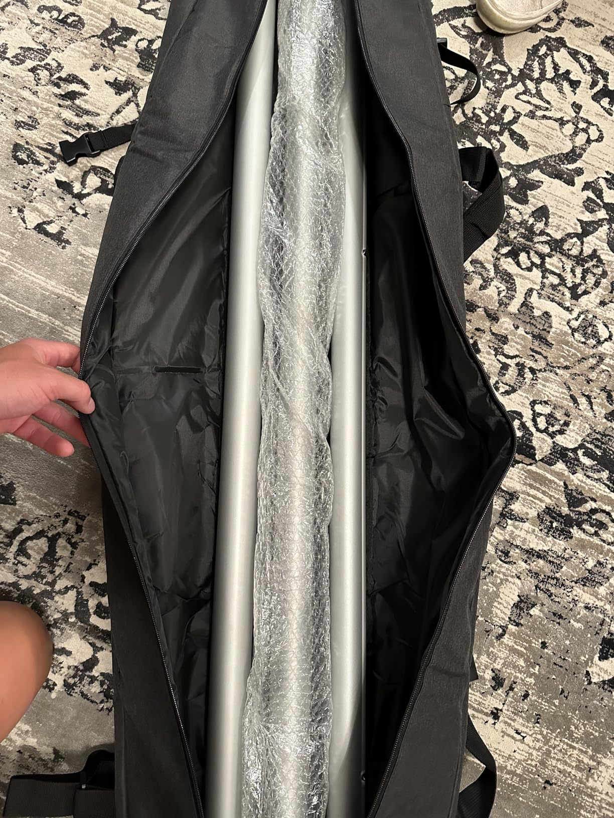 Ski Bag for Air Travel - Single Ski Carry Bag 360 Fully Padded, Fits 175-190cm Skis customer photo 1