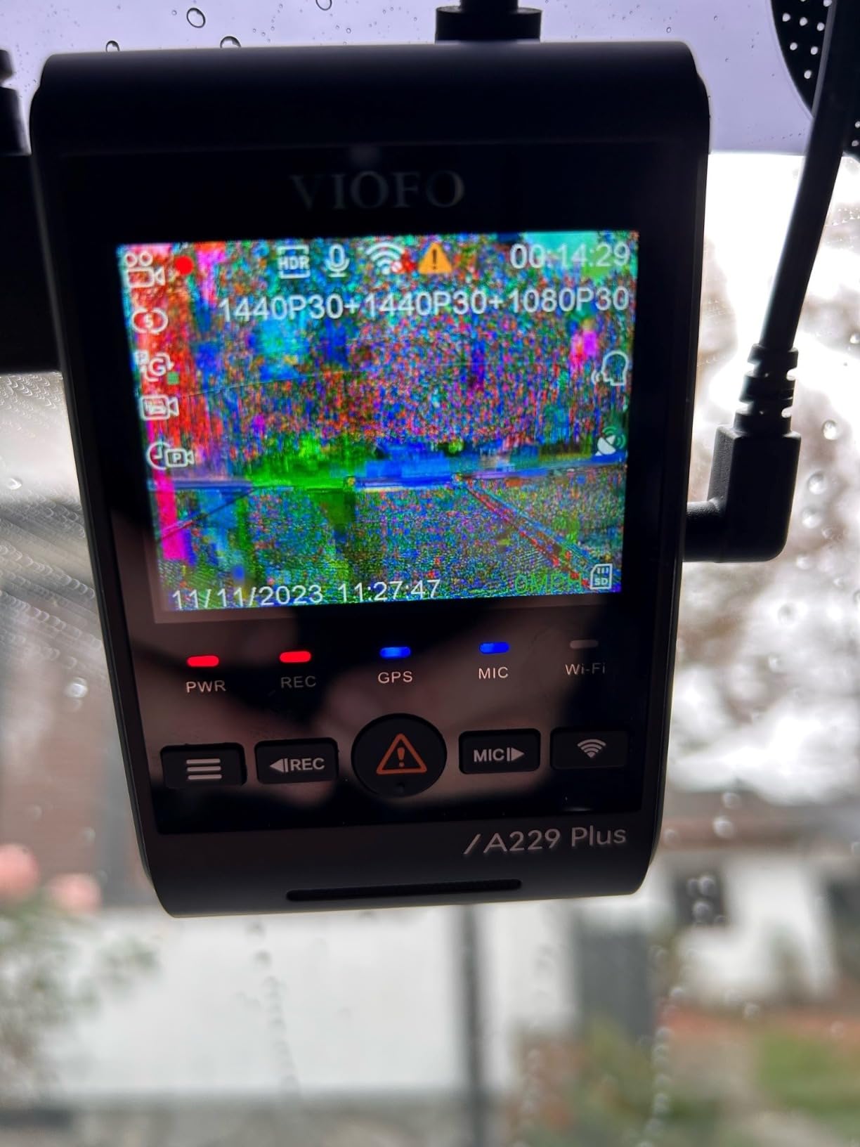 A229 Plus 3 Channel Dash Cam, Dual STARVIS 2 Sensors, 3-Channel HDR, 1440P+1440P+1080P Front Inside and Rear Car Camera, 5GHz Wi-Fi, Voice Control, Ultra-Precise GPS, 24 Hours Parking Mode customer photo 1