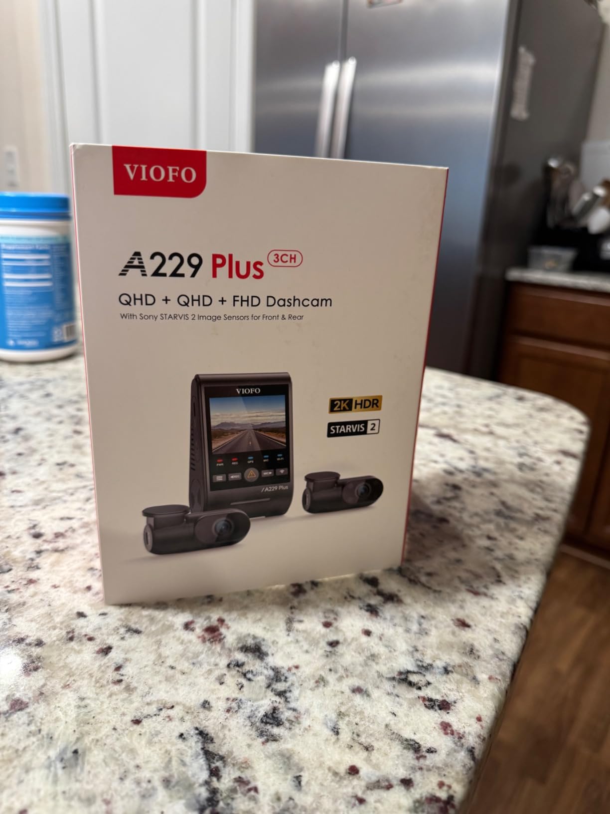 A229 Plus 3 Channel Dash Cam, Dual STARVIS 2 Sensors, 3-Channel HDR, 1440P+1440P+1080P Front Inside and Rear Car Camera, 5GHz Wi-Fi, Voice Control, Ultra-Precise GPS, 24 Hours Parking Mode customer photo 2