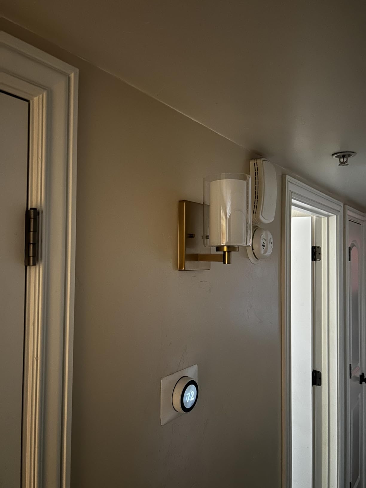 Wall Sconces Set of Two, Modern Matte Black Vanity Wall Lights | Double Clear Glass Shades With E26 Base, Farmhouse Wall Lights For Bathroom, Bedroom, Living Room, Mirror And Hallway. customer photo 2