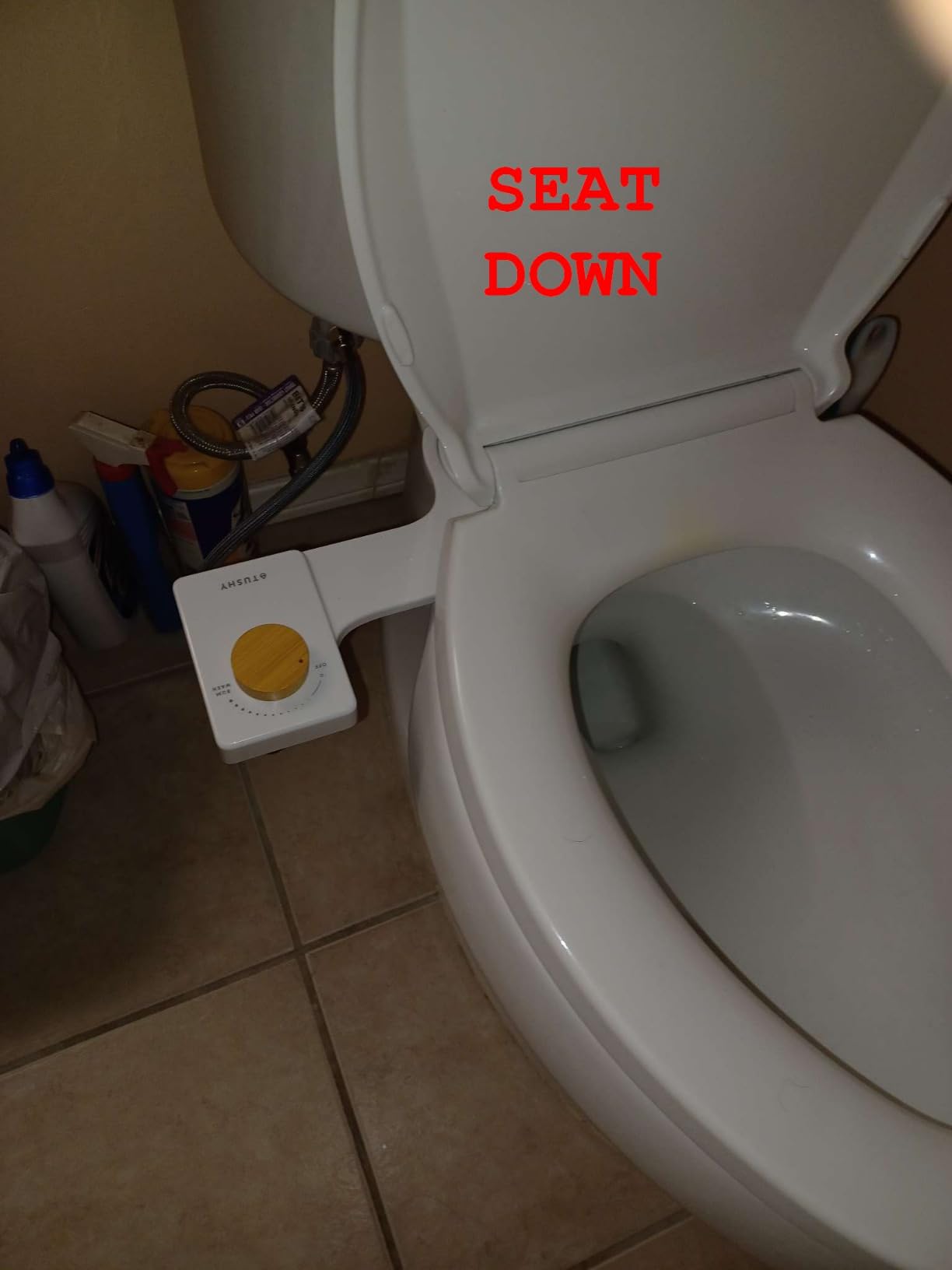 TUSHY Fresh Ultra-Slim Starter Bidet Attachment, Bamboo | Non-Electric, Cool Water Rear Wash, Adjustable Pressure, Self-Cleaning, Fits Elongated and Round Toilets, 10 Minute Install customer photo 2