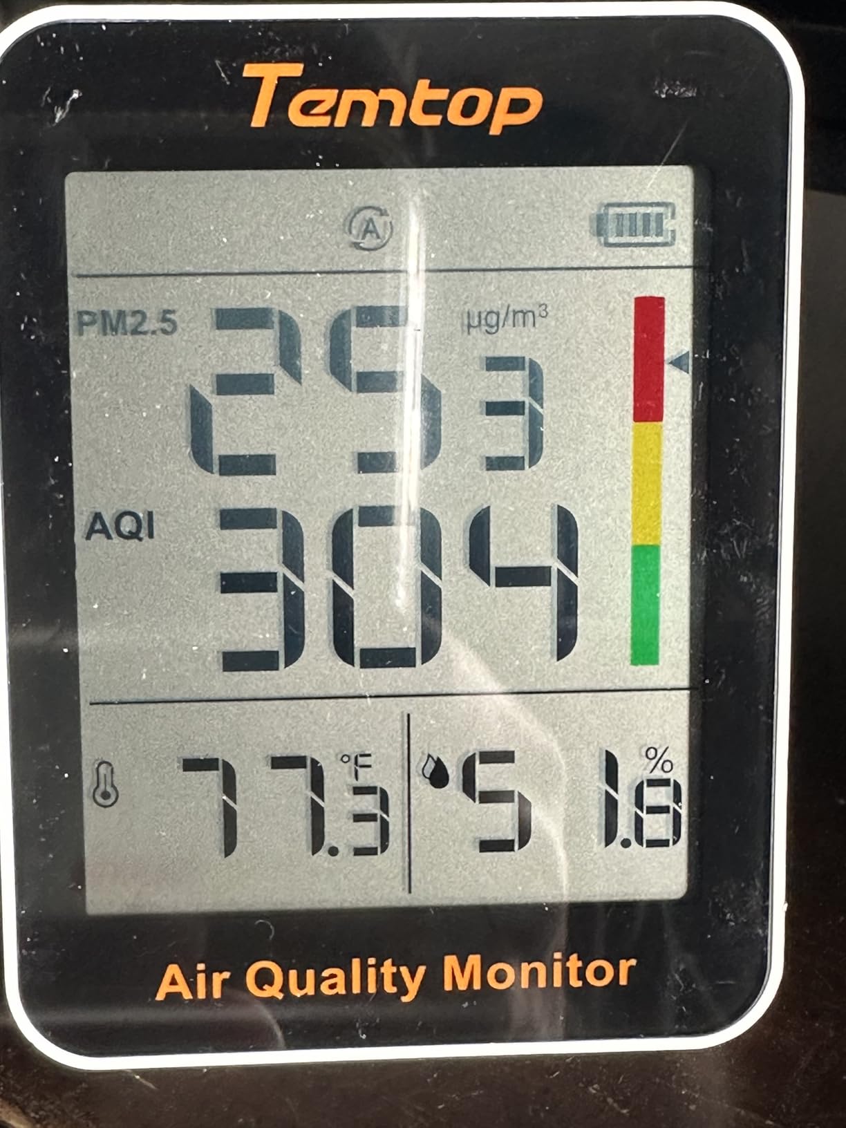 Temtop S1 PM2.5 Air Quality Monitor & Indoor Thermometer | AQI, Temperature & Humidity Monitor, Portable, 60-Day Battery Life, for Home, Office, Nursery & School customer photo 1