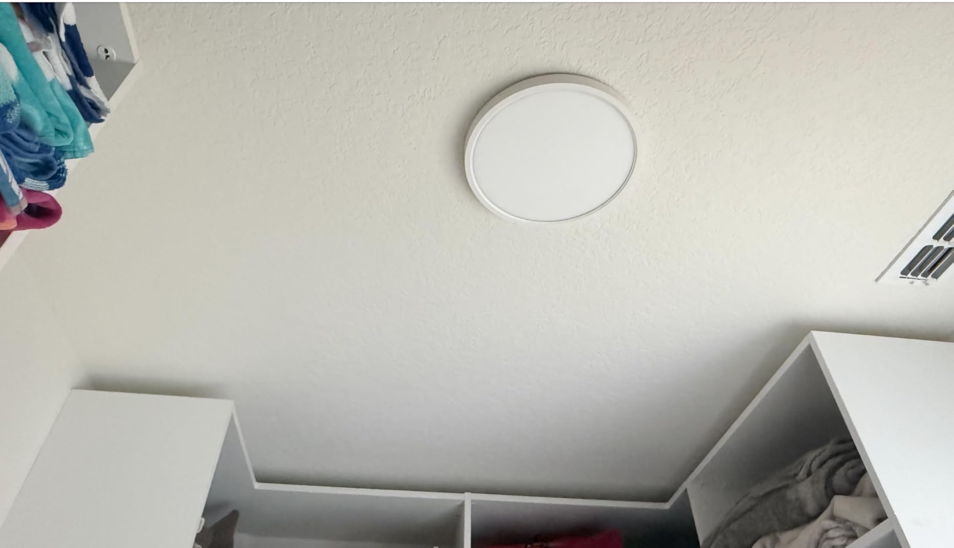 Flush Mount Ceiling Light Fixtures - 3000K-4000K-6500K & 100W Equivalent Flat LED Lights for Room Ceiling, 7.5 Inch Ultra Thin Round White Ceiling Lights for Living Room, Bedroom, Kitchen, Bathroom, Hallway customer photo 1