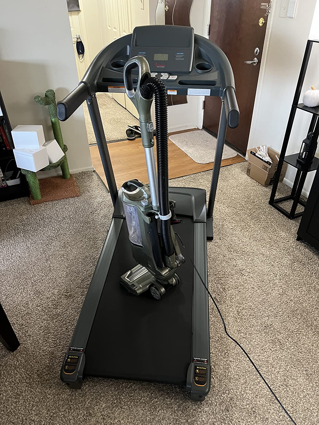 Sunny Health & Fitness Treadmill Elite Smart Auto Incline for Home Use, Wide Running and Walking Deck, Flex Shock Suspension with 300 LB Weight Capacity Bluetooth SunnyFit App customer photo 2