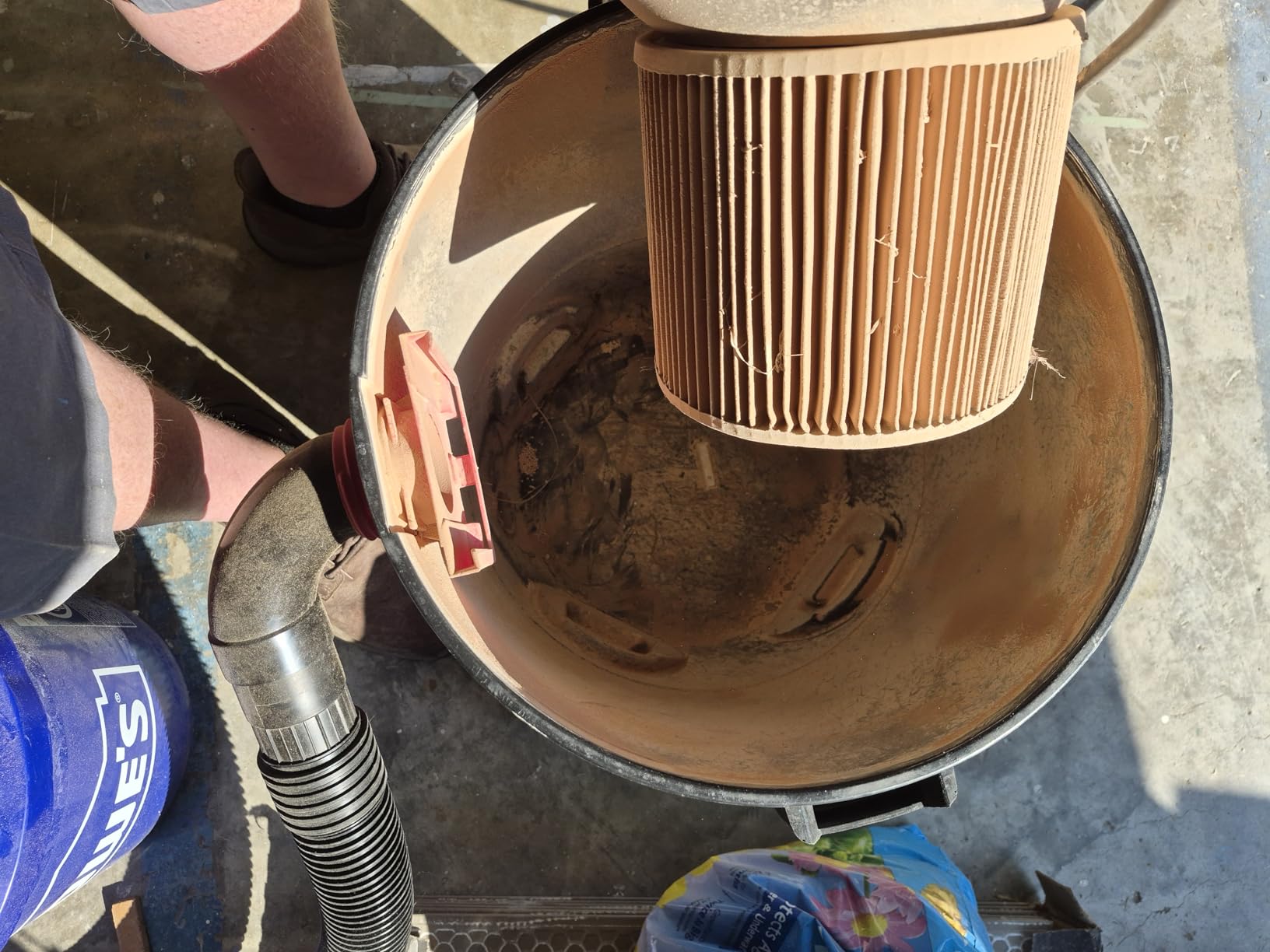 Dustopper PRO Dust Collector - 99.9% Efficiency Cyclone Dust Separator | Low-Profile Dust Collection System with 90 Degree Elbows & Hose Shop Vac Attachments, Wet/Dry Shop Vacuums 5HP+, Made in USA customer photo 2