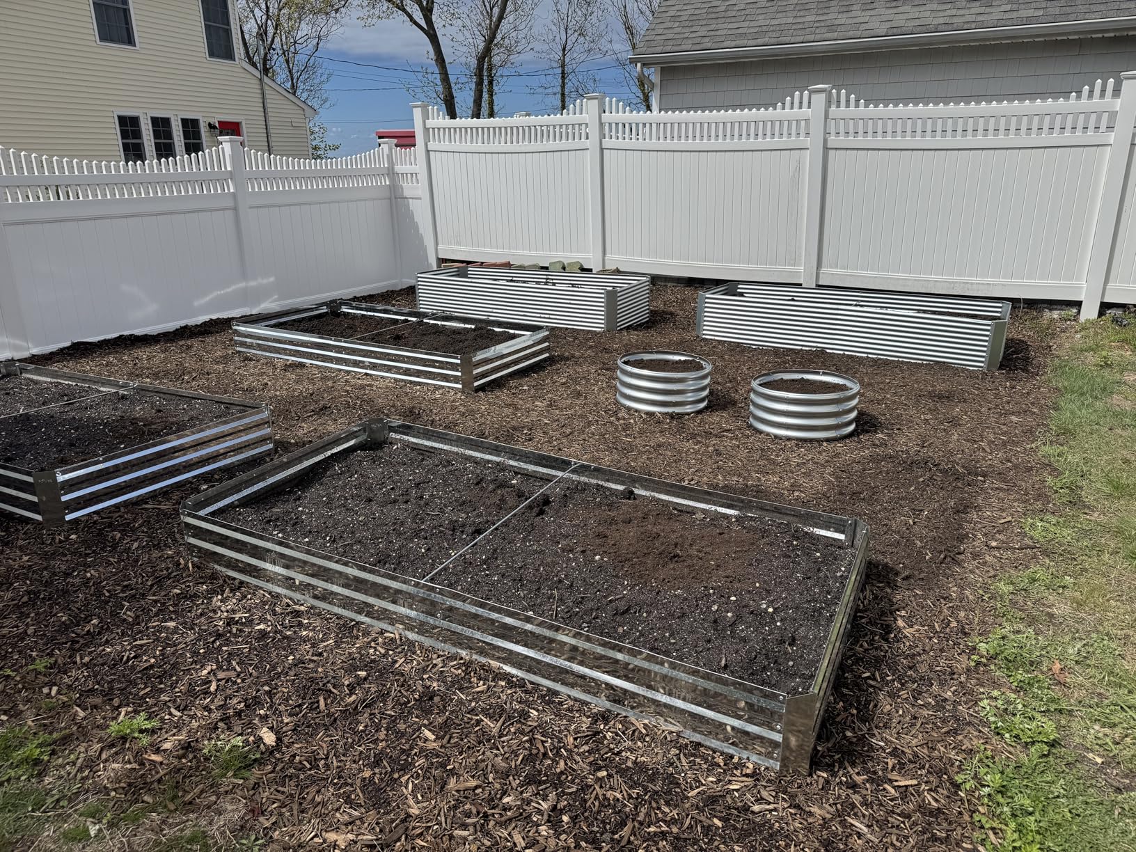 JERIA Raised Garden Bed,Galvanized Raised 2 Pcs 4x2x1ft Planter Boxes Outdoor with Easy Assembly customer photo 2