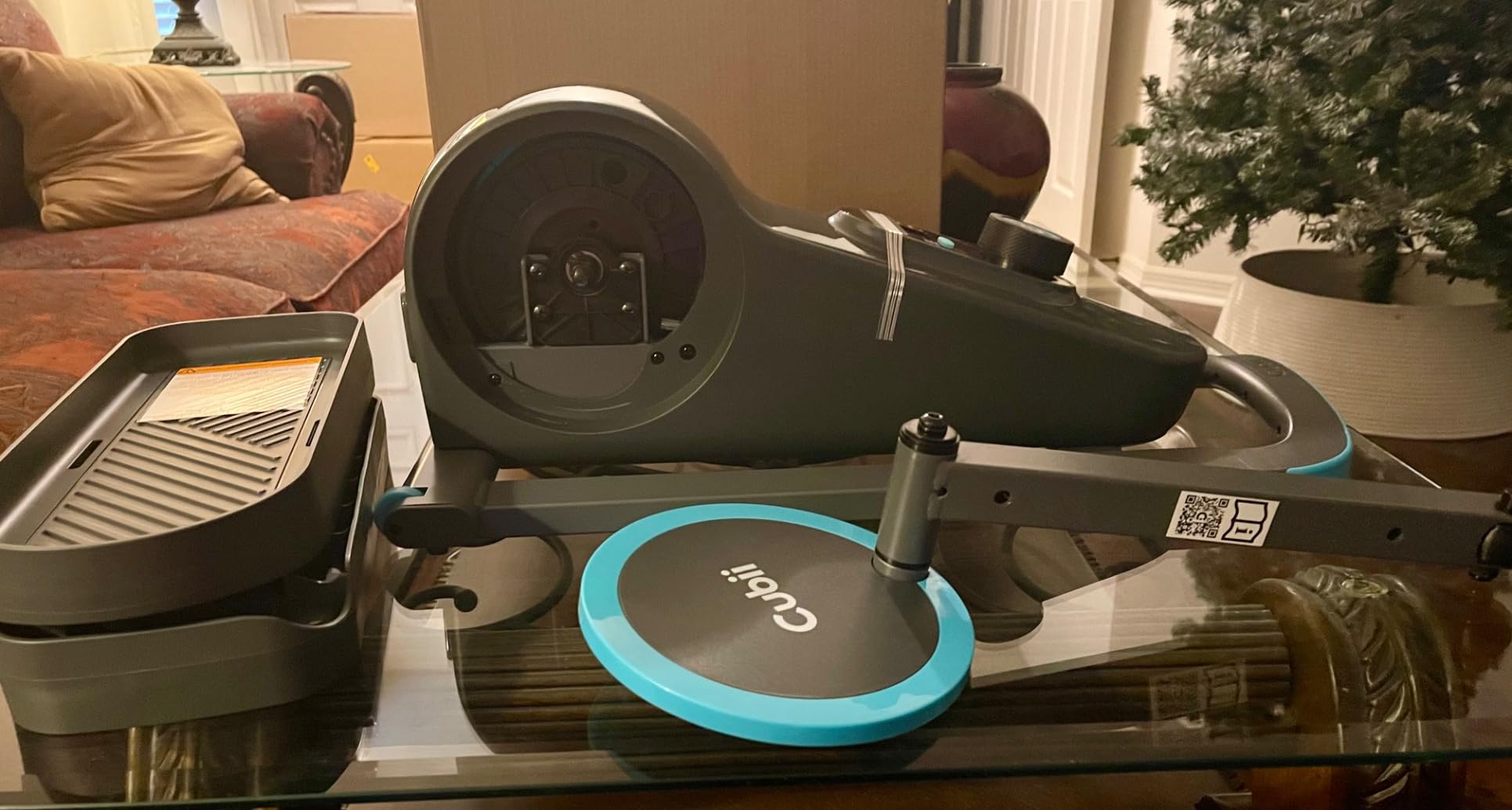 Cubii GO Under Desk Elliptical Bike, Portable Low Impact Leg Exerciser for Home and Office | 10 Resistance Levels, LCD Display & App Tracking customer photo 1