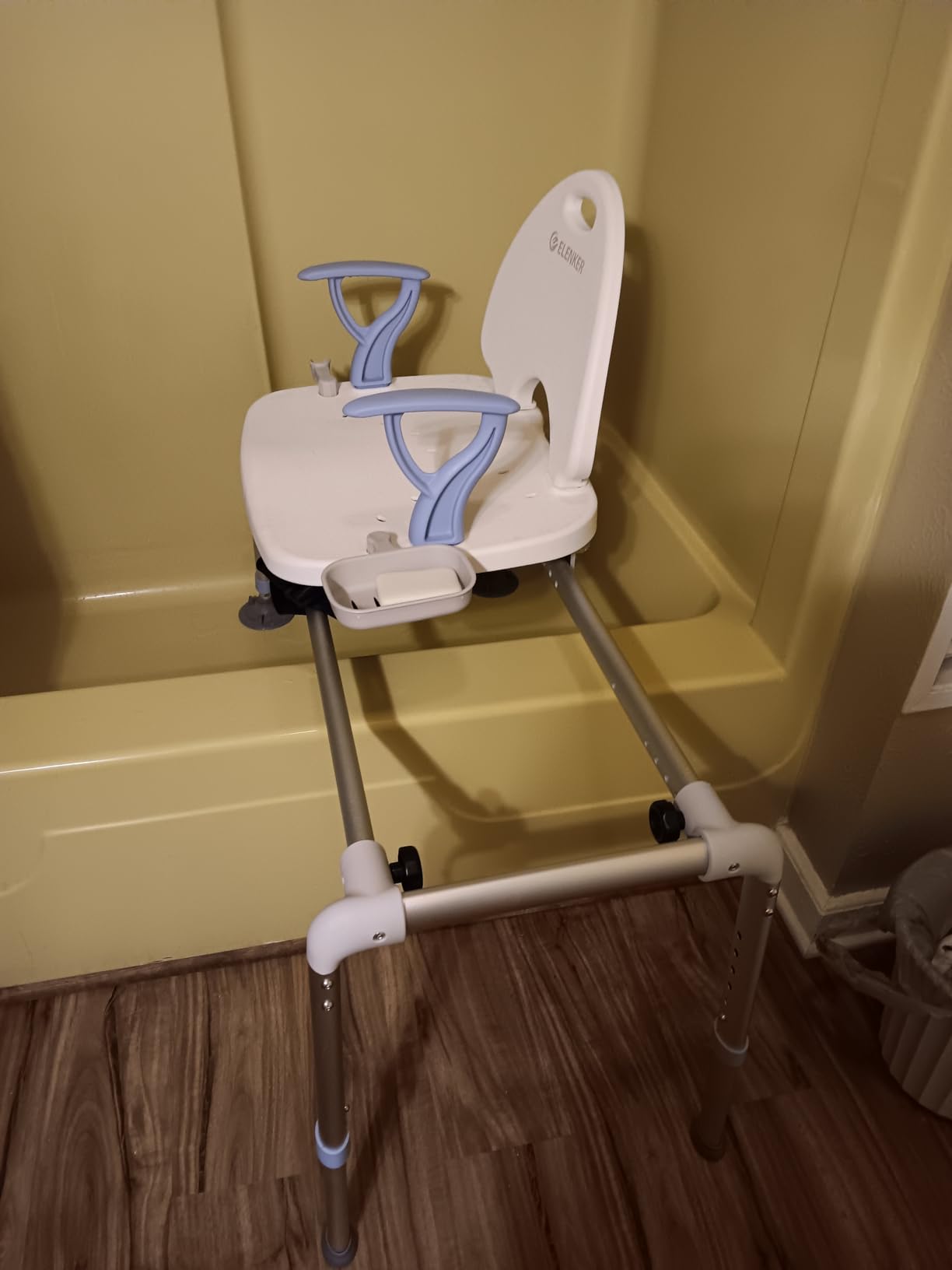 ELENKER Heavy-Duty Sliding Tub Transfer Bench (450 lb Load Capacity) customer photo 1