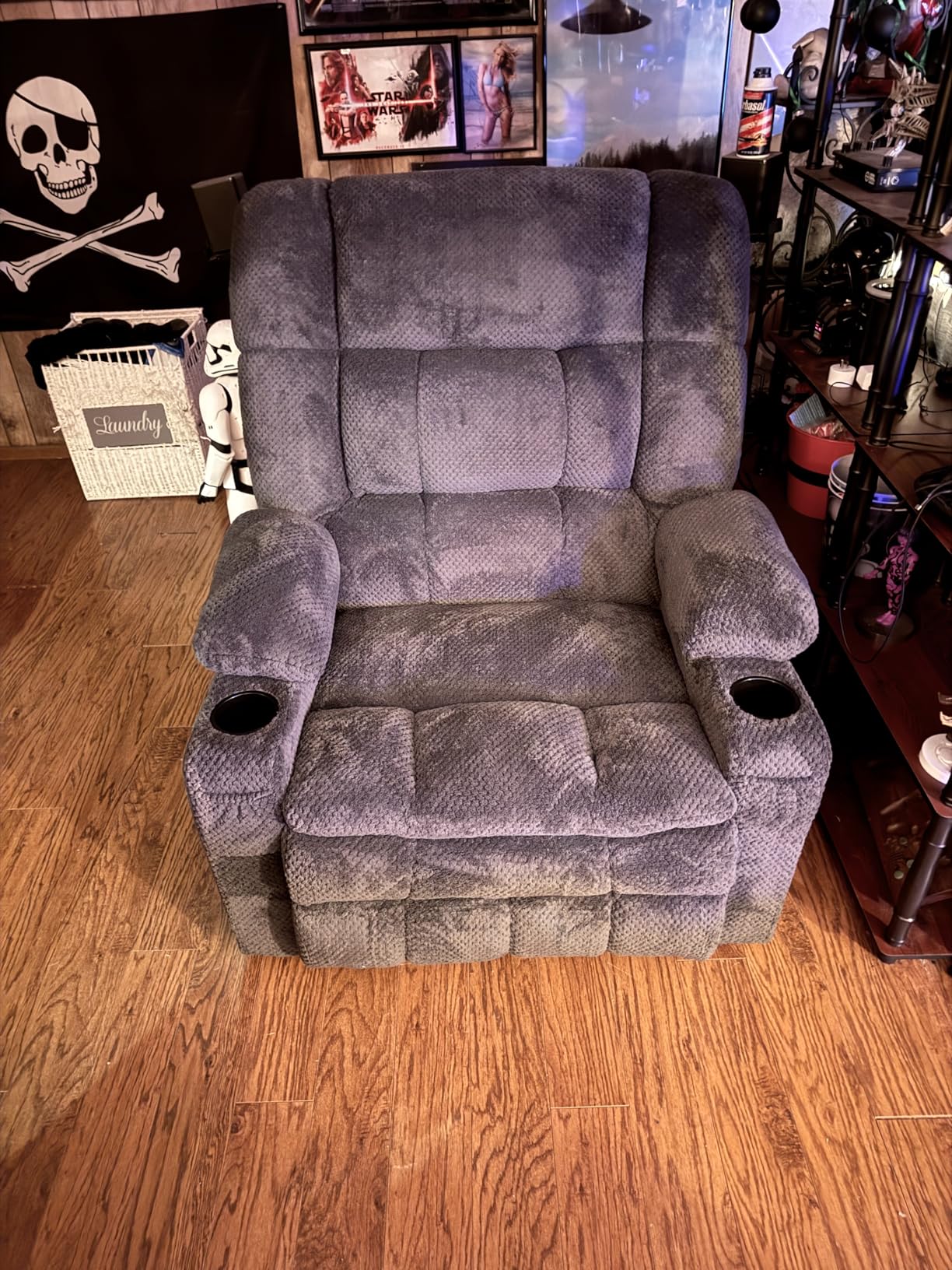 MCombo Small Dual Motor Power Lift Recliner Chair for Petite Elderly, Zero Gravity Lift Chair with Heat and Massage, Infinite Position Lay Flat Recliner, USB Ports, Fabric 7893 (Small, Coffee) customer photo 1