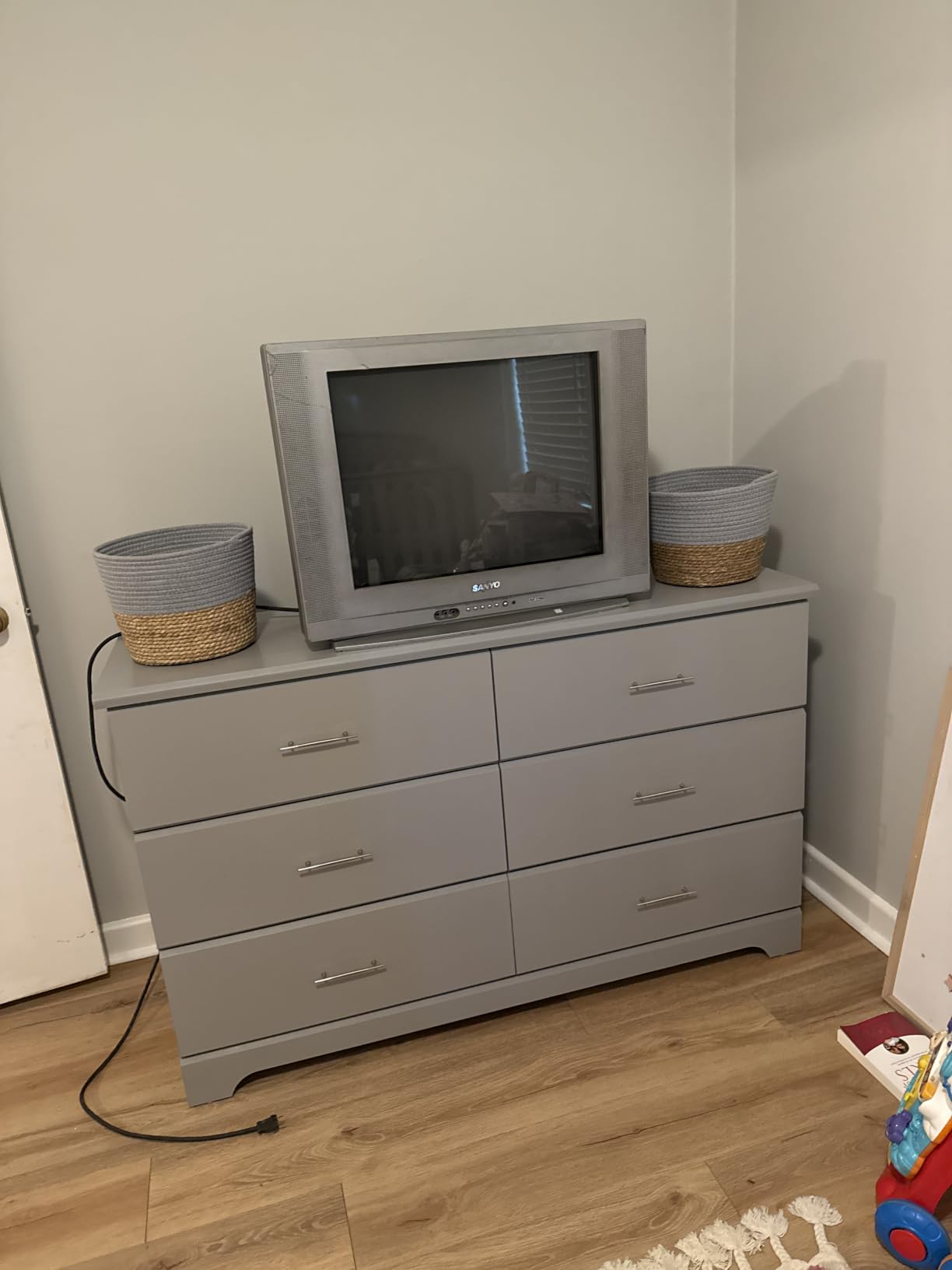 Storkcraft Brookside 6-Drawer Dresser (Driftwood) - GREENGUARD Gold Certified, Wood Dresser for Bedroom, Kids & Nursery Storage Chest, Safety Interlocking Drawers, Pre-Installed Tracks, Kids Chest customer photo 2