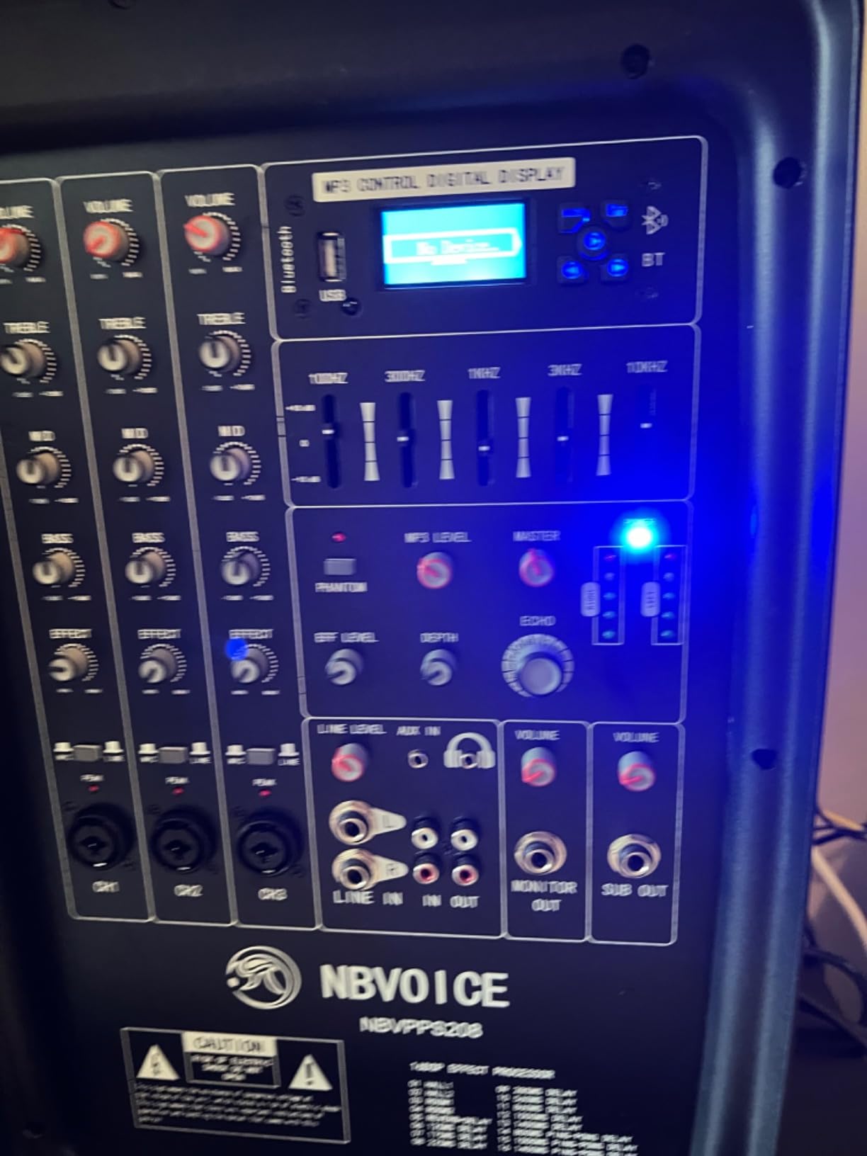 NBVOICE Professional Portable All-in-One Integrated 2-Way PA System Fixed Setup, Suitcase Design w/ 8-Channel Mixer, 2 Speaker Stands, Bluetooth, Mic for Performances, Presentations customer photo 2