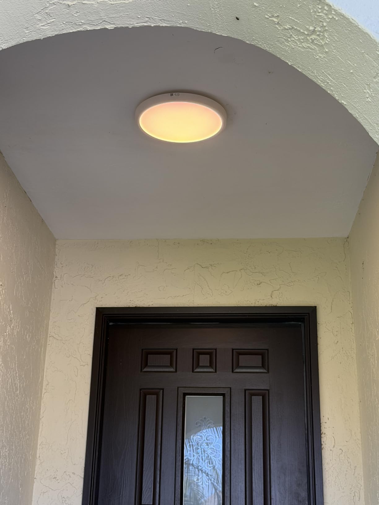 Govee Smart Ceiling Light, RGBIC LED Ceiling Light Fixture, 2400LM Flush Mount Light Fixture, DIY Colors, Works with Matter Alexa, 2700K-6500K Lights for Bedroom, Living Room, 12 Inch, 1 Pack (White) customer photo 1