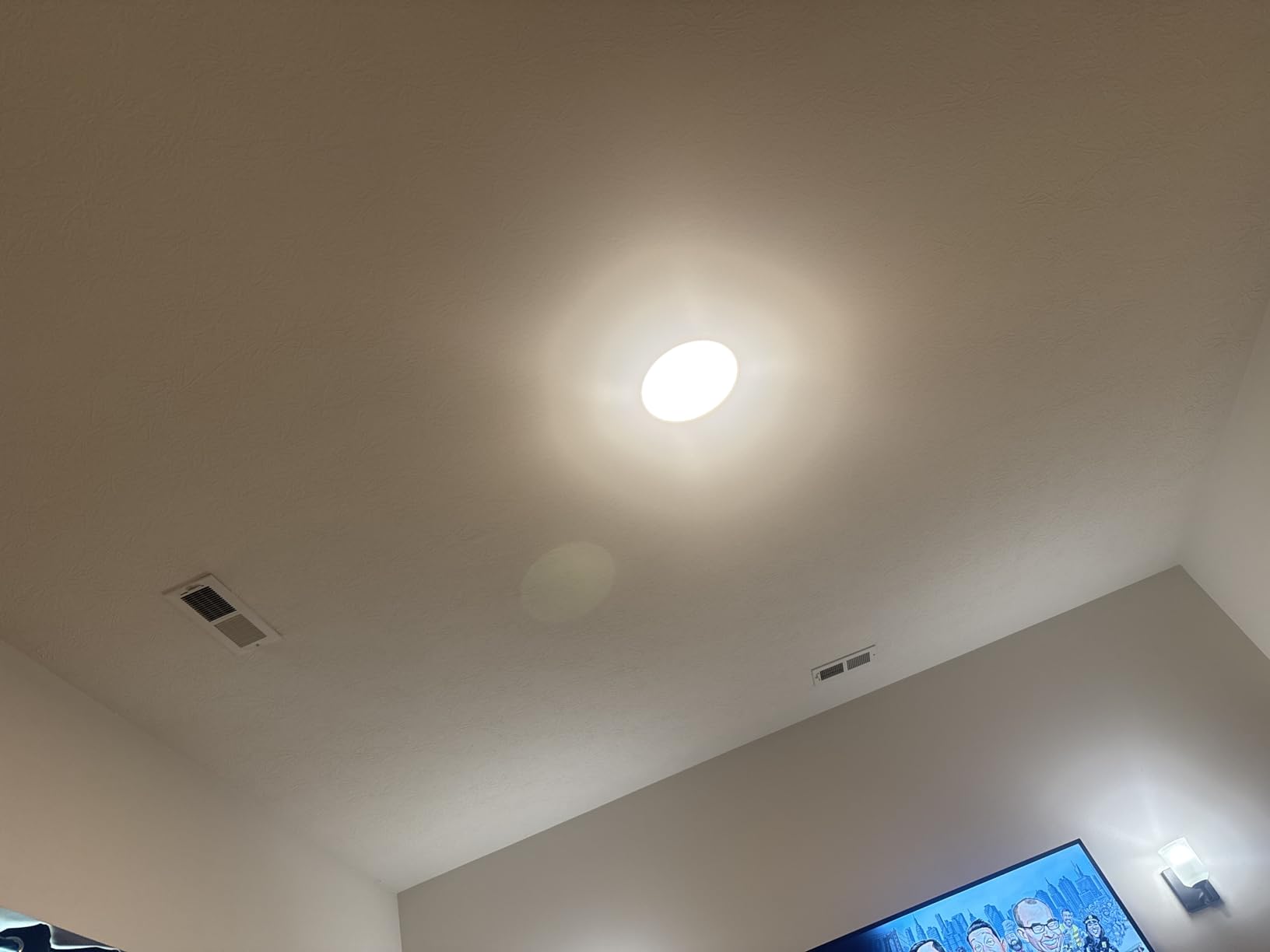 Govee Smart Ceiling Light, RGBIC LED Ceiling Light Fixture, 2400LM Flush Mount Light Fixture, DIY Colors, Works with Matter Alexa, 2700K-6500K Lights for Bedroom, Living Room, 12 Inch, 1 Pack (White) customer photo 2